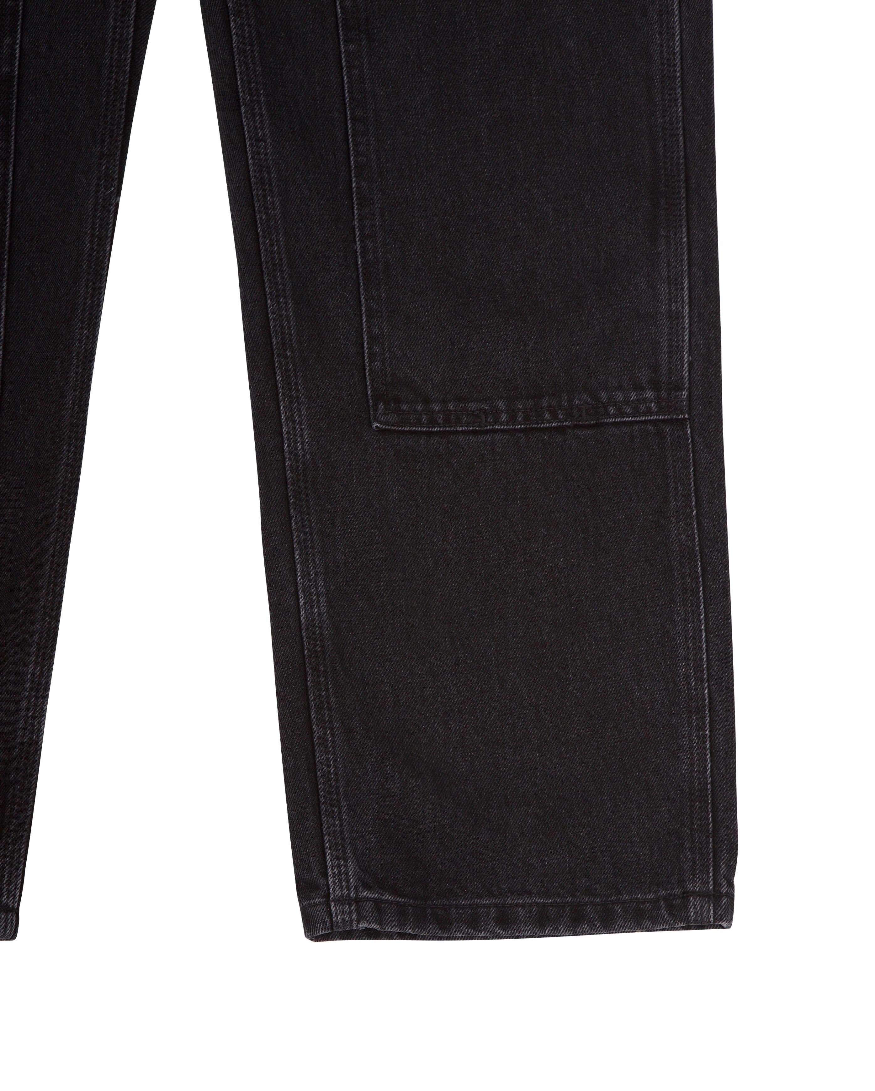 W Nashua Double Knee Pant Smith Denim Black Stone Washed - Starcowparis