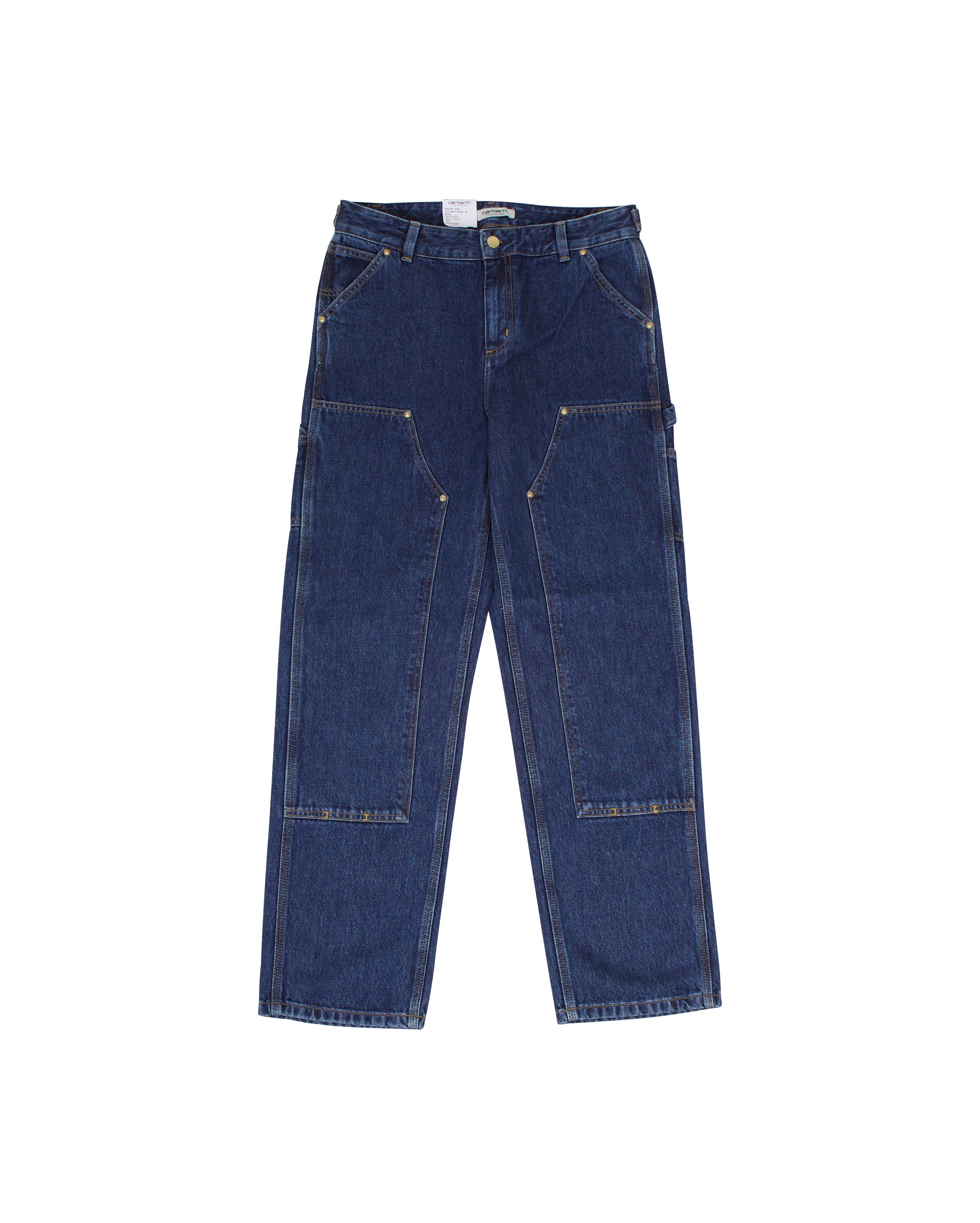 W Nashua Double Knee Pant Smith Denim Blue Stone Washed - Starcowparis