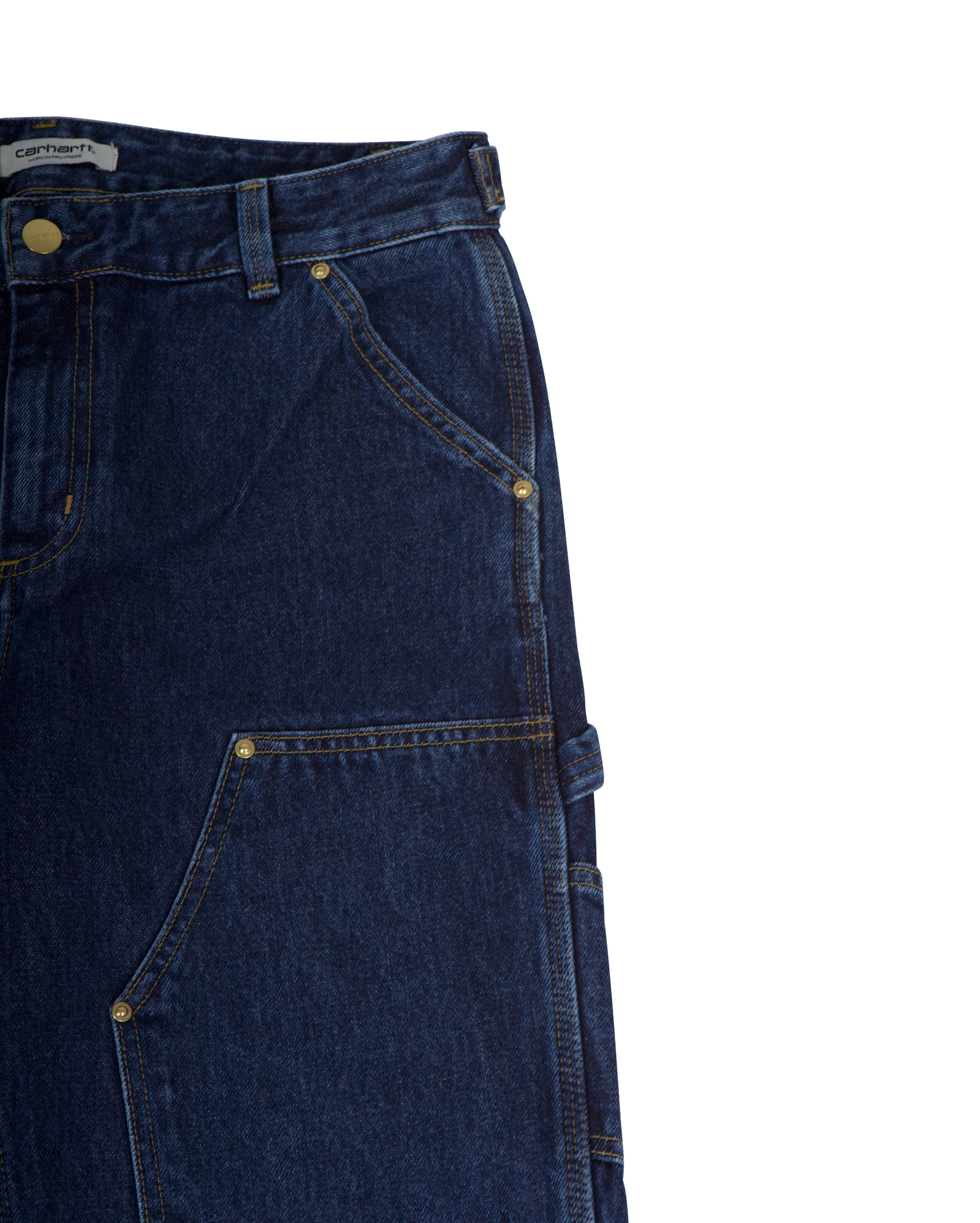 W Nashua Double Knee Pant Smith Denim Blue Stone Washed - Starcowparis