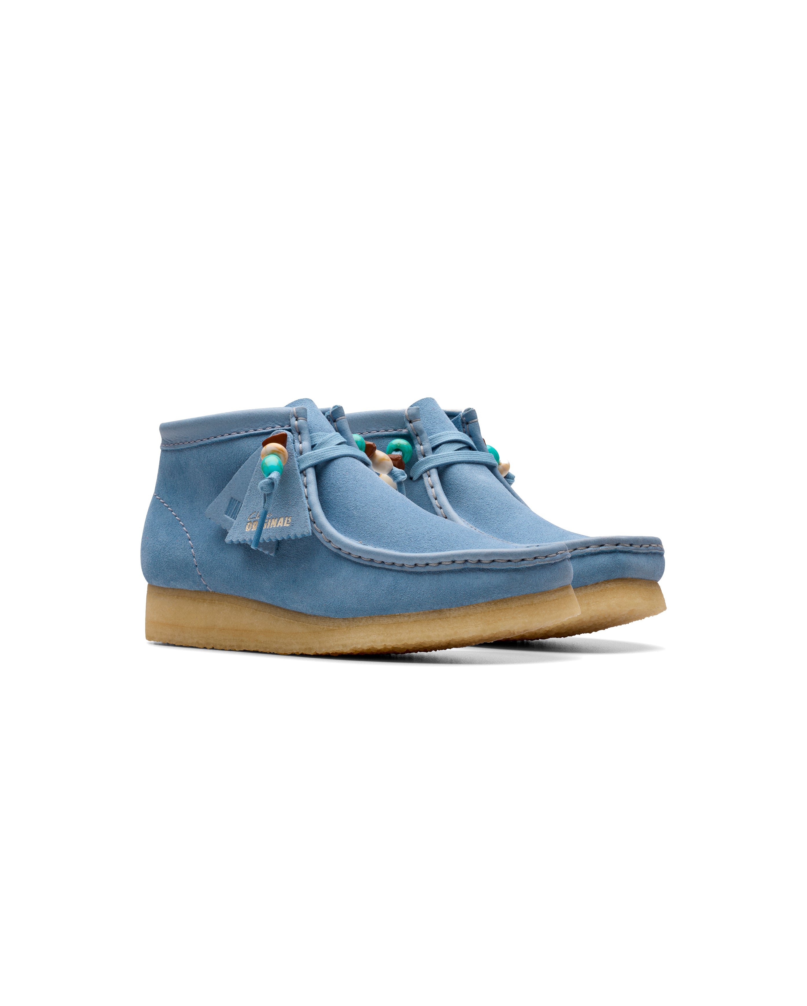 Clarks-W Wallabee Boot Powder Blue Suede-Starcowparis - Starcowparis - 2