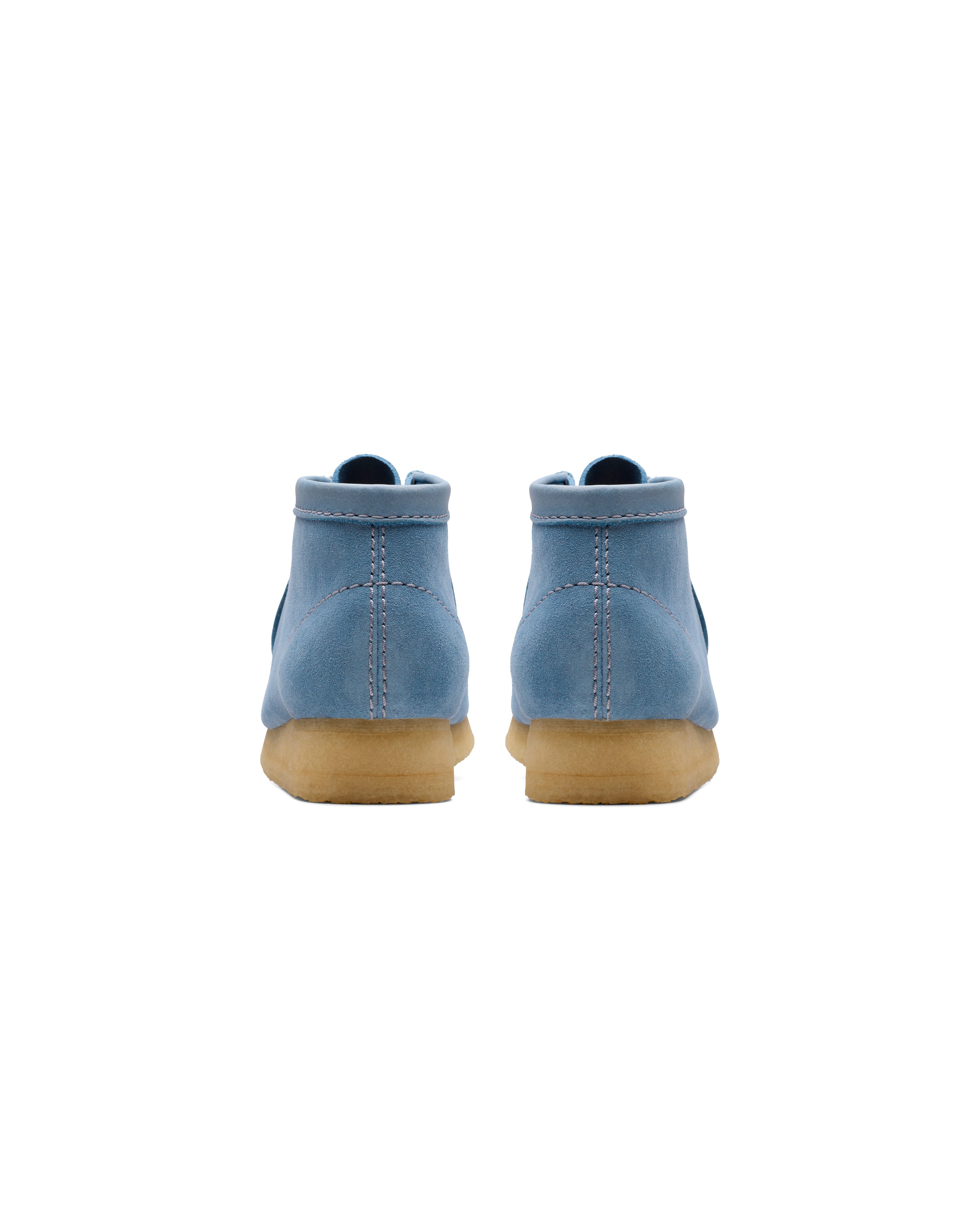 Clarks-W Wallabee Boot Powder Blue Suede-Starcowparis