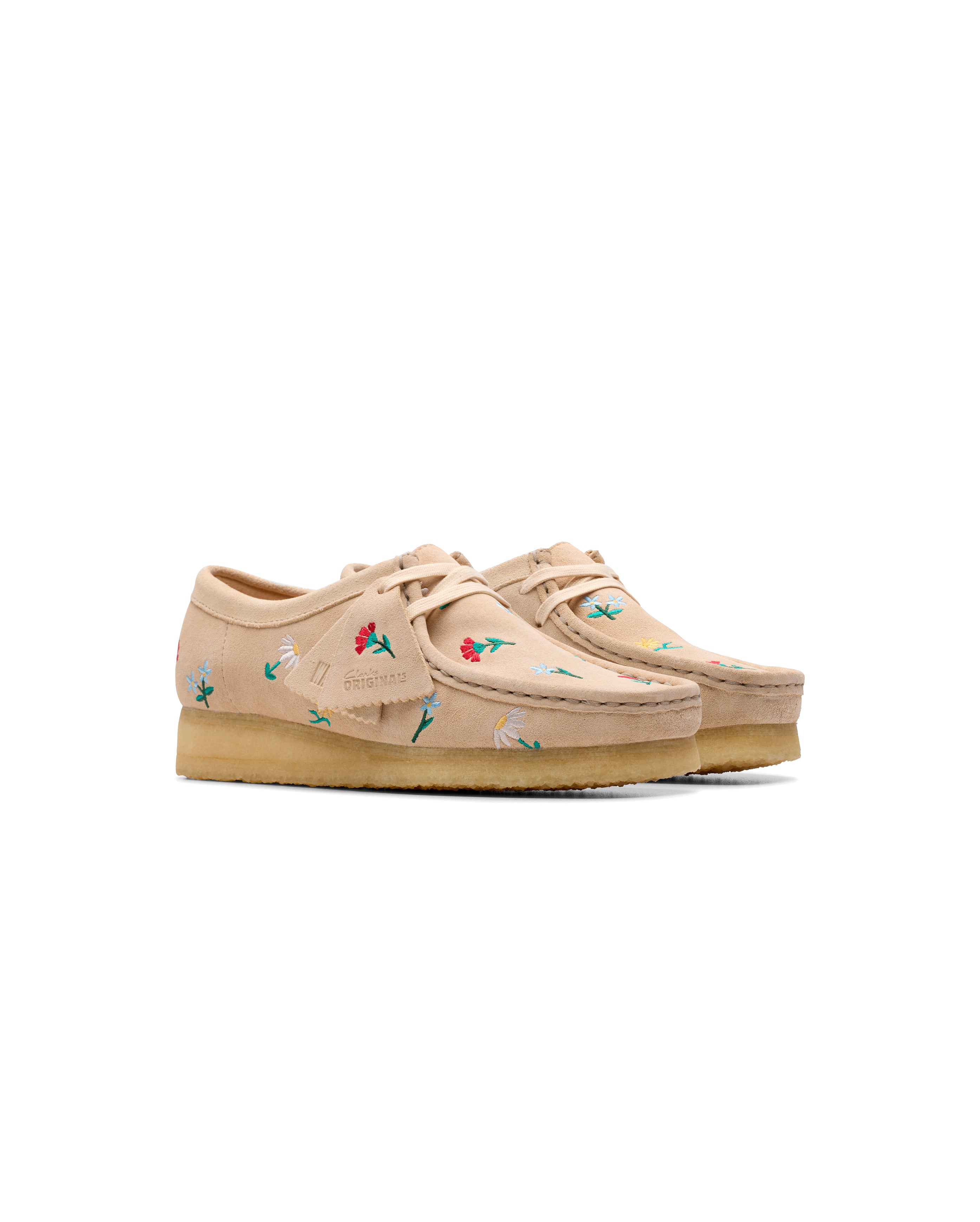 Clarks-W Wallabee Tan Embroidery-Starcowparis - Starcowparis - 2