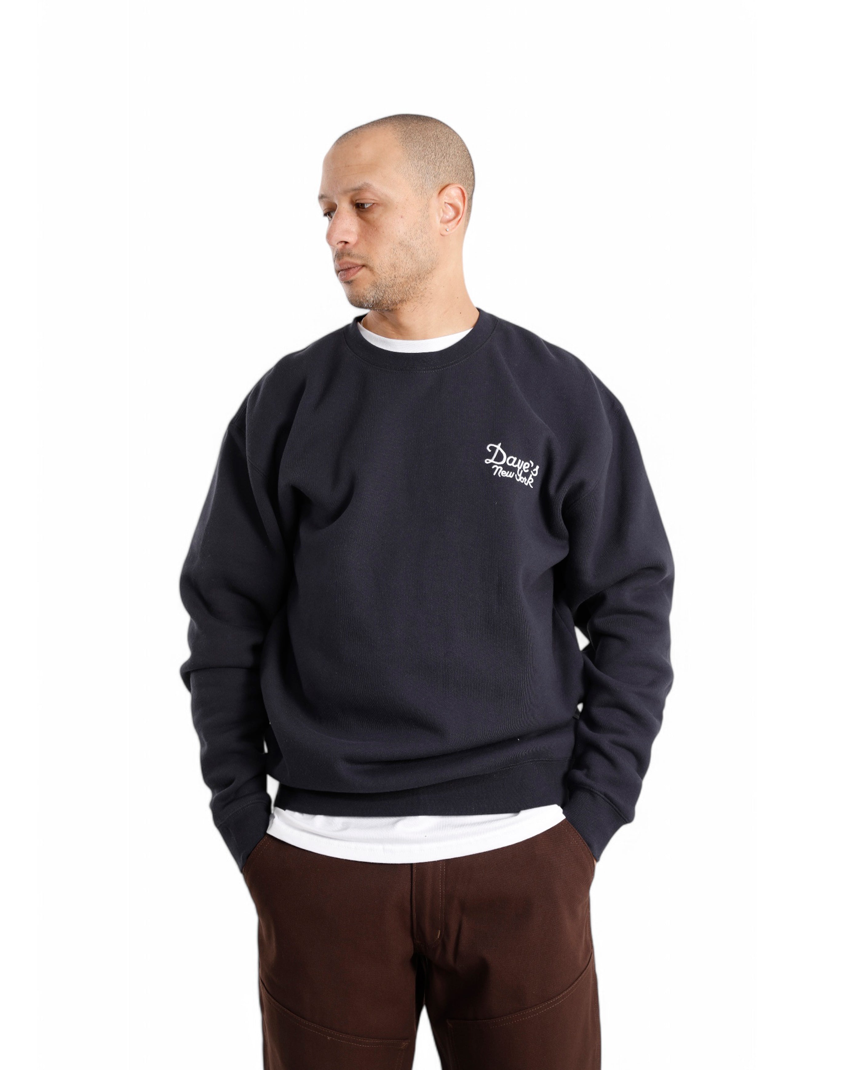 Vintage Logo Crew Neck Sweatshirt Navy - Starcowparis - 1