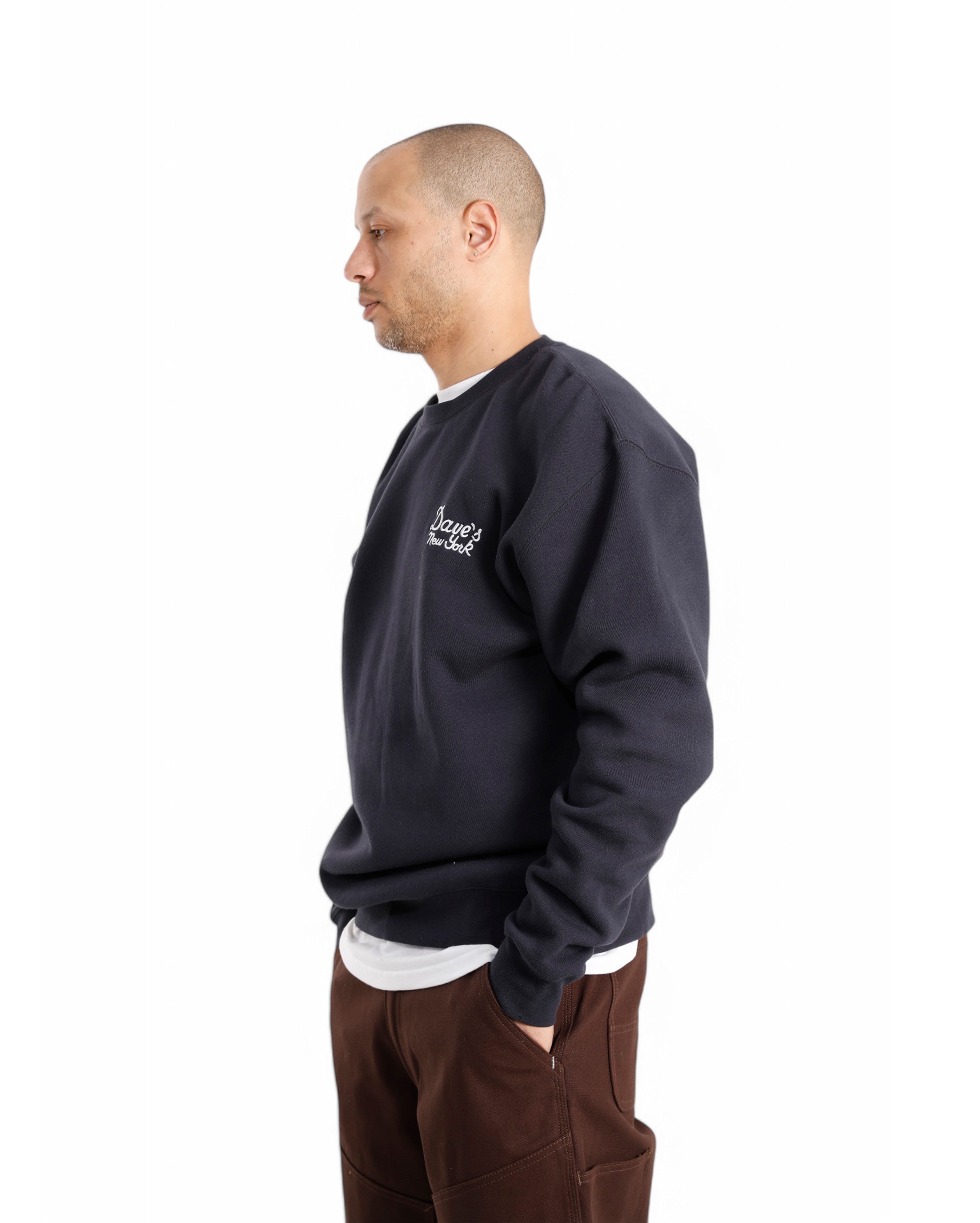 Vintage Logo Crew Neck Sweatshirt Navy - Starcowparis - 2