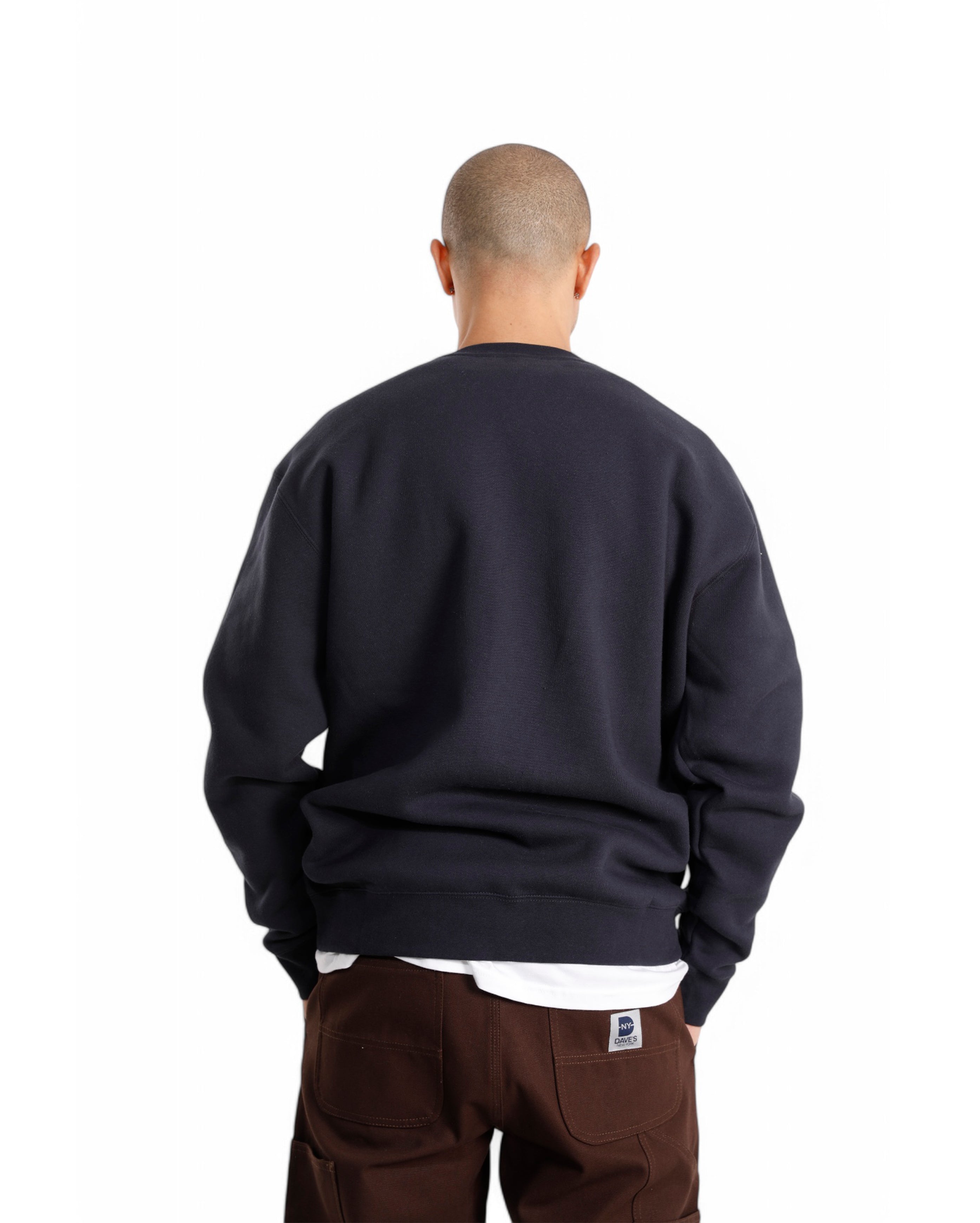 Vintage Logo Crew Neck Sweatshirt Navy - Starcowparis - 3
