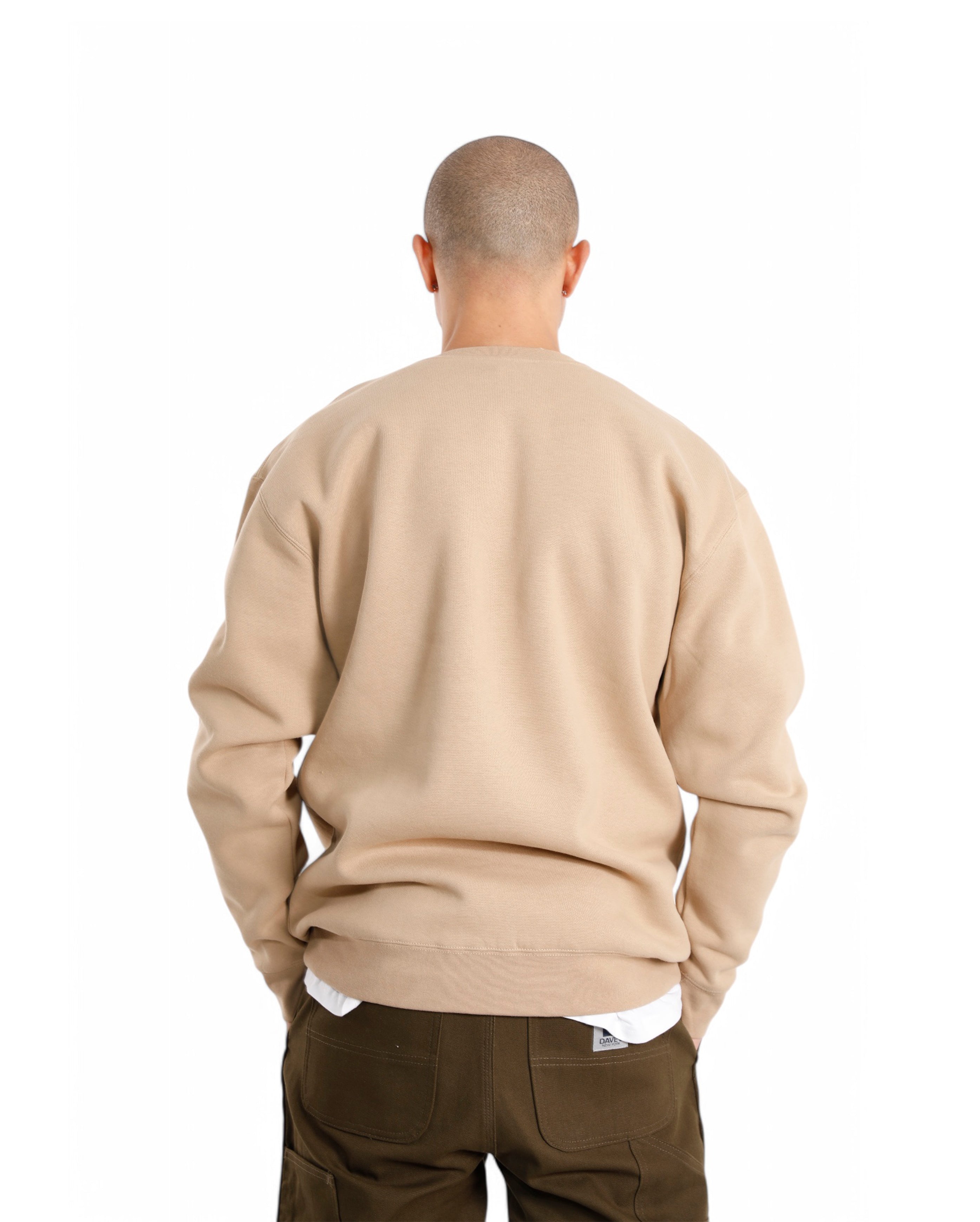 Vintage Logo Crew Neck Sweatshirt Sand - Starcowparis - 3