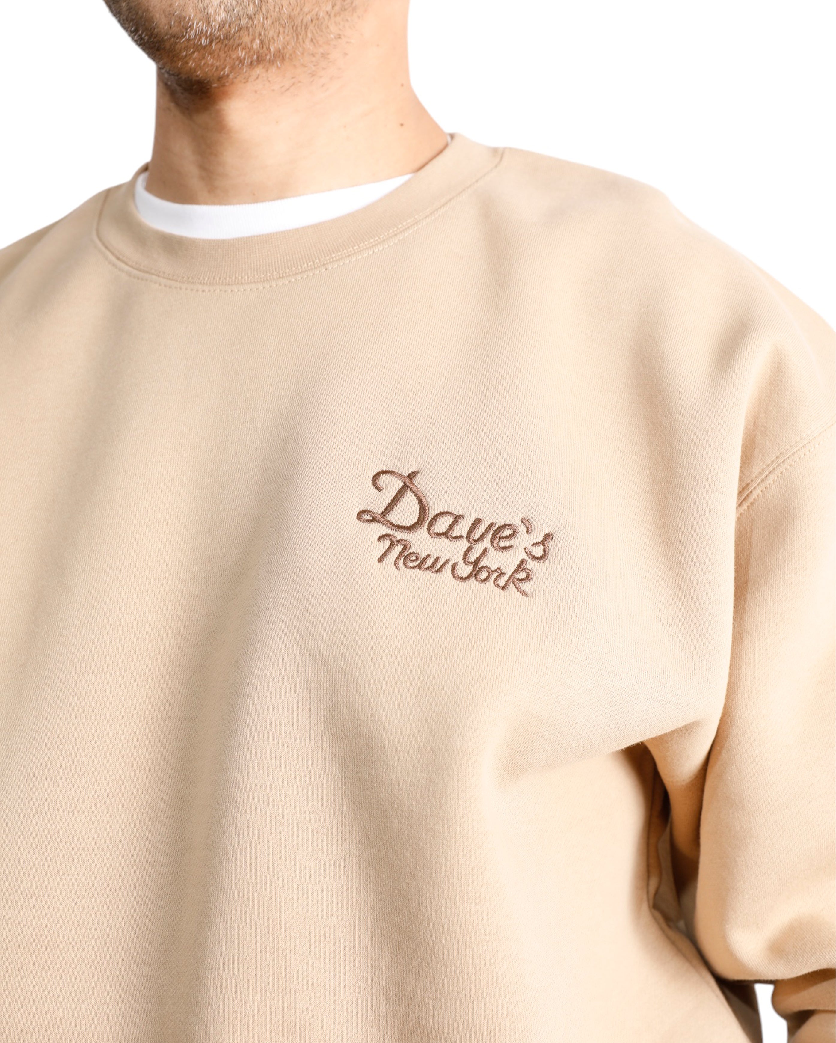 Vintage Logo Crew Neck Sweatshirt Sand - Starcowparis - 4