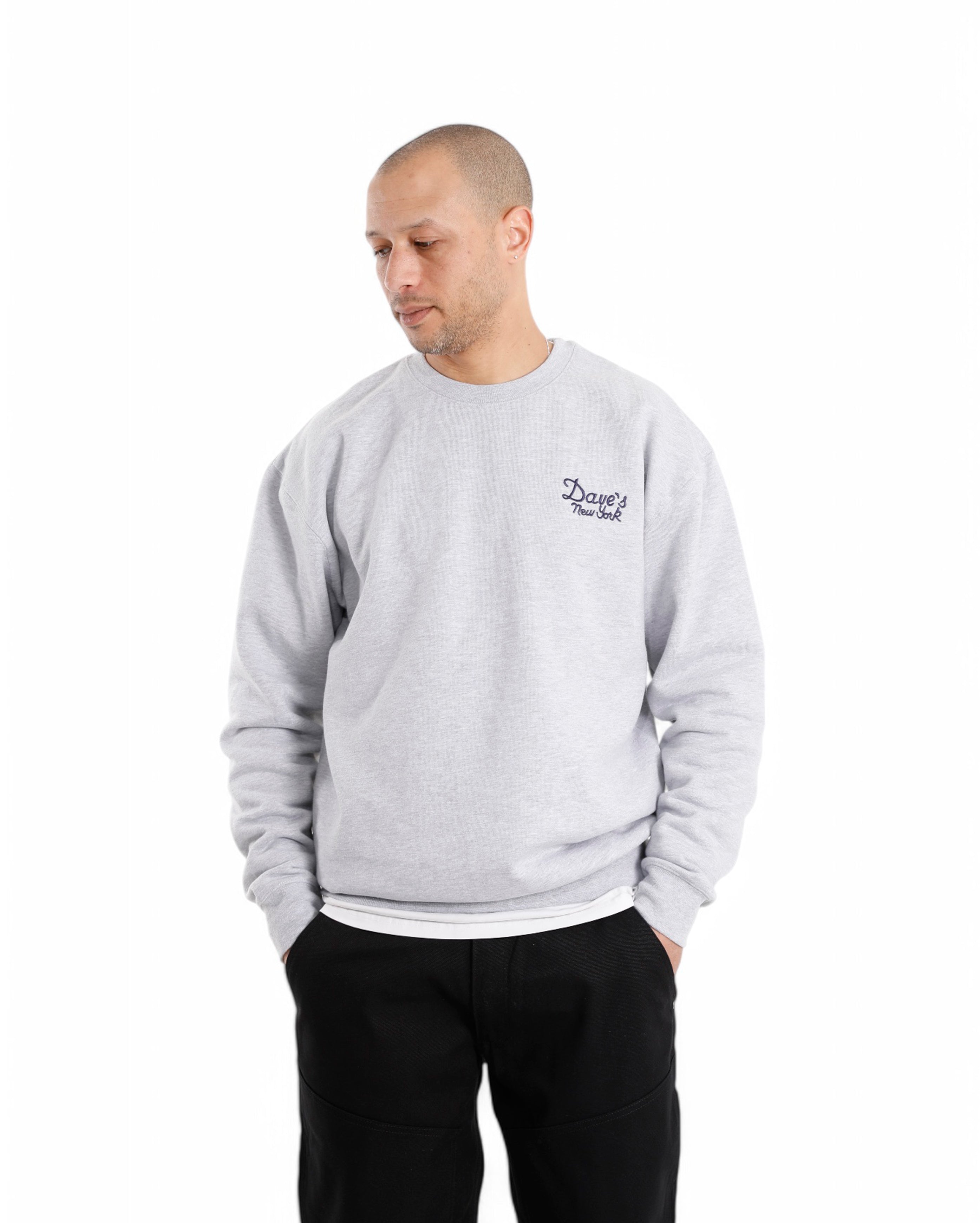 Vintage Logo Crew Neck Sweatshirt Heather Gray - Starcowparis - 1