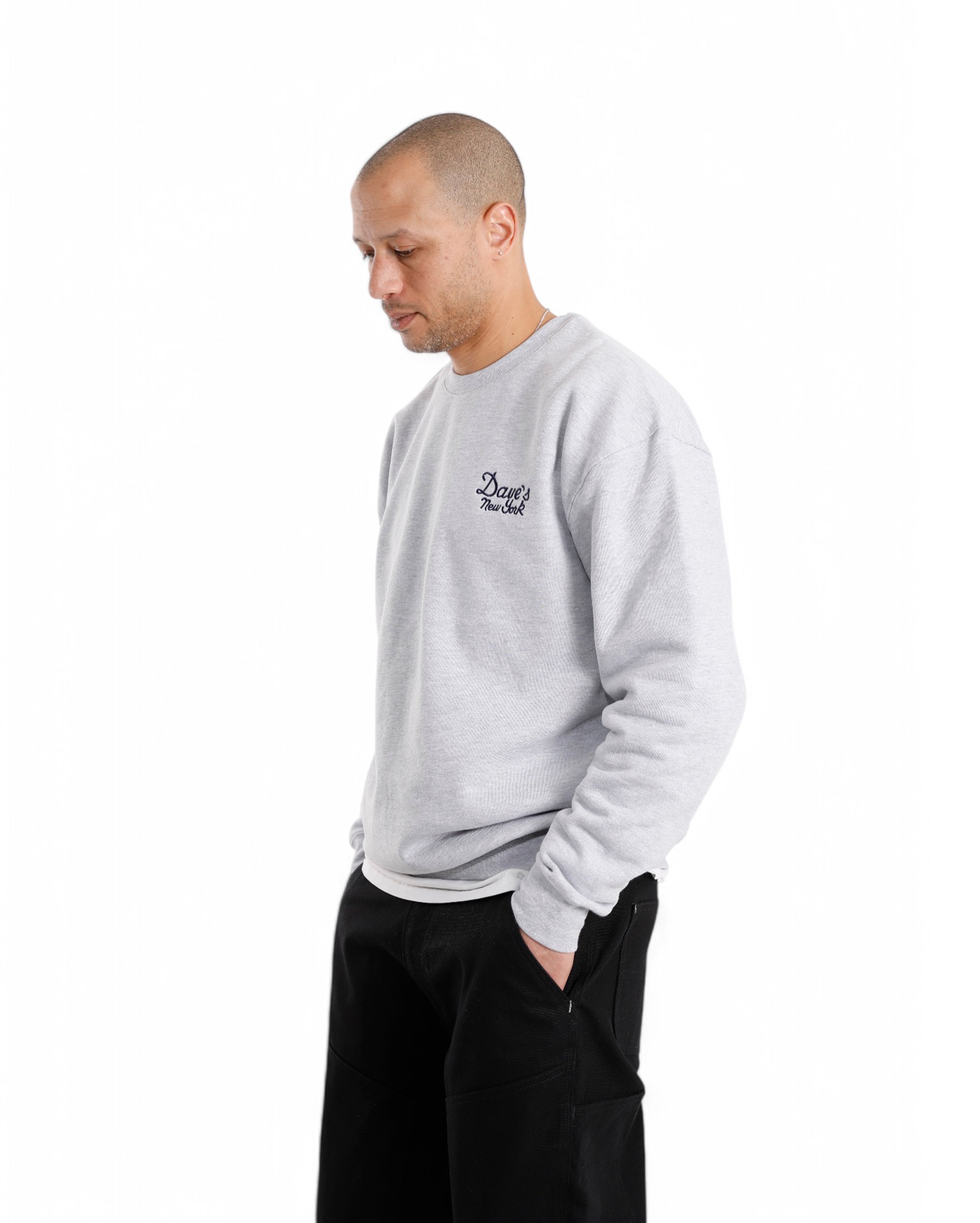 Vintage Logo Crew Neck Sweatshirt Heather Gray - Starcowparis - 2
