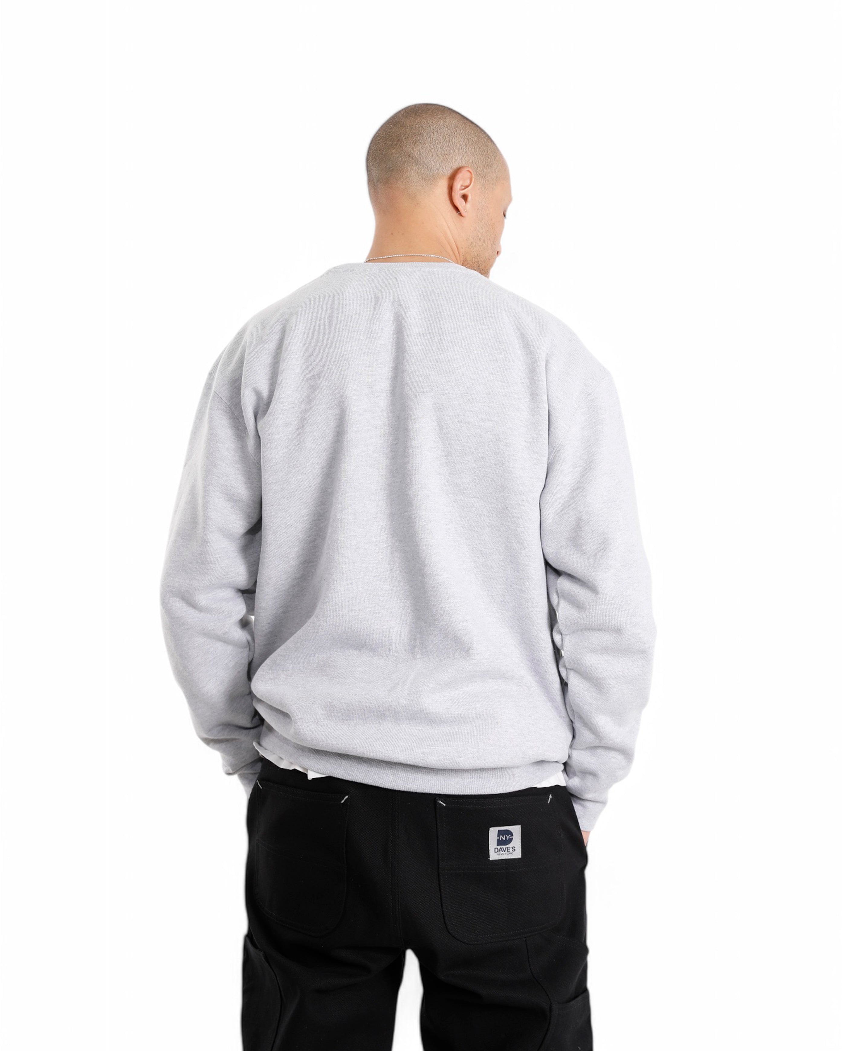 Vintage Logo Crew Neck Sweatshirt Heather Gray - Starcowparis - 3