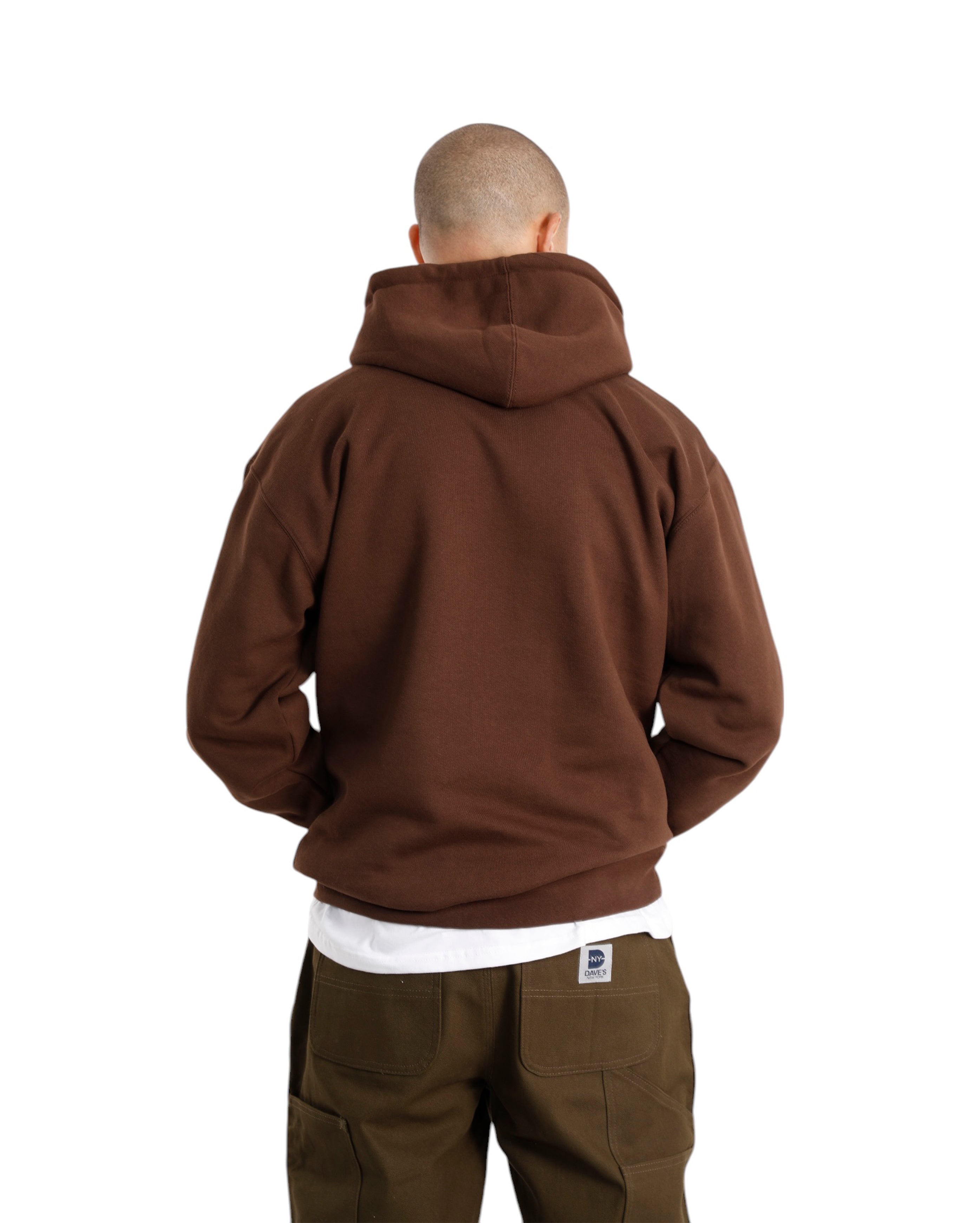 Vintage Logo Hooded Sweatshirt Dark Brown - Starcowparis - 2