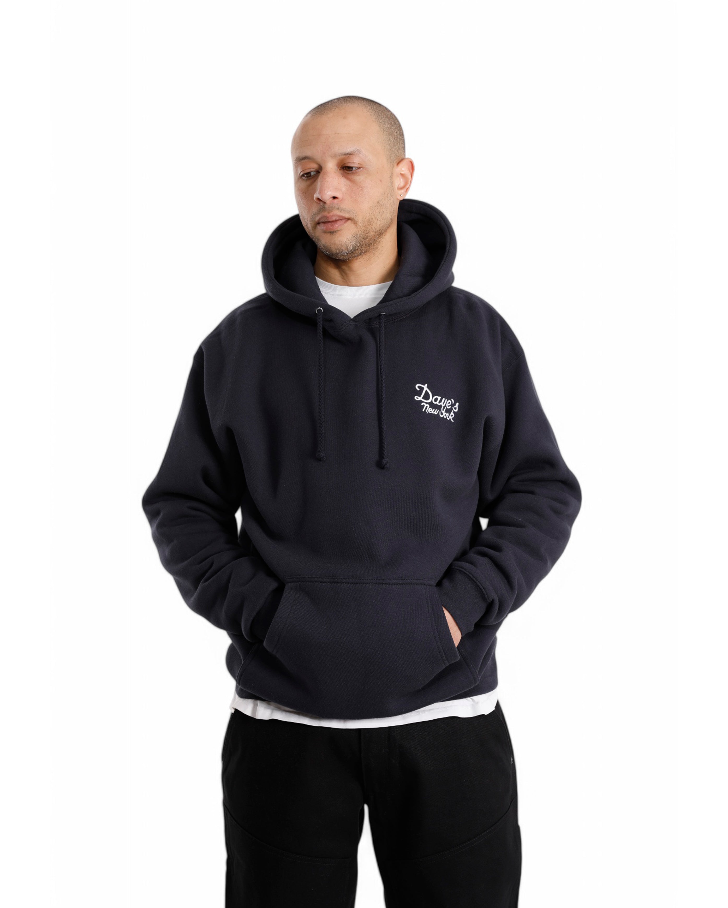Vintage Logo Hooded Sweatshirt Navy - Starcowparis - 1