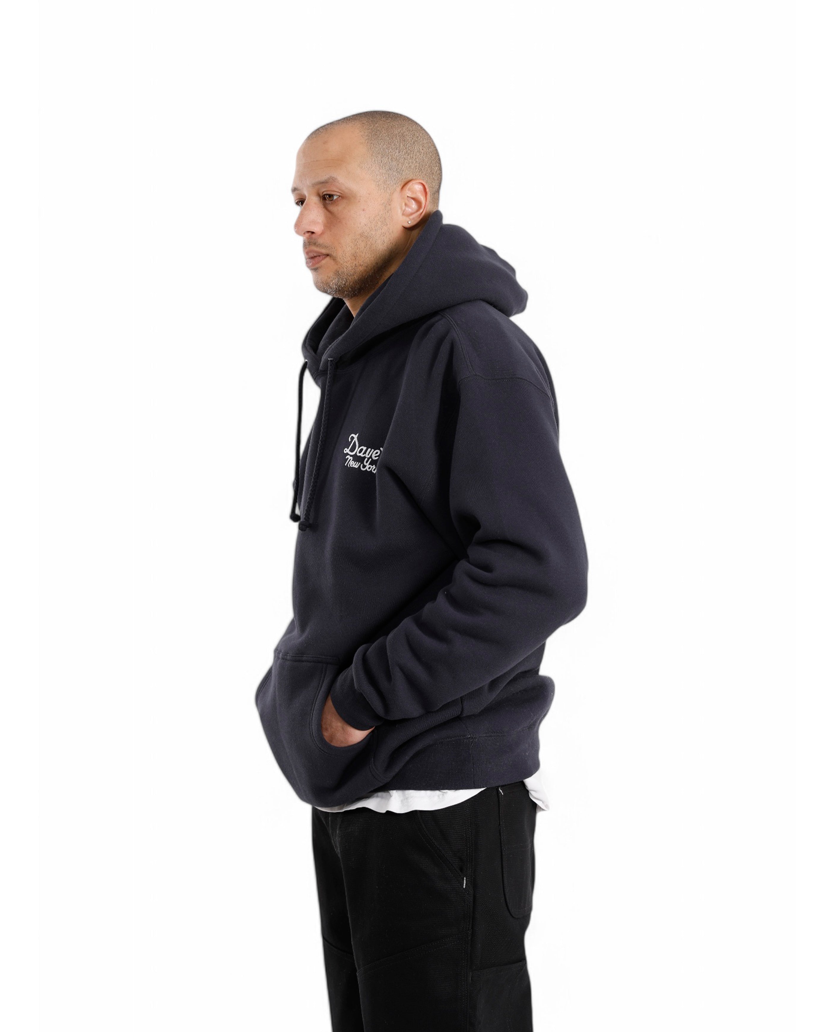 Vintage Logo Hooded Sweatshirt Navy - Starcowparis - 3