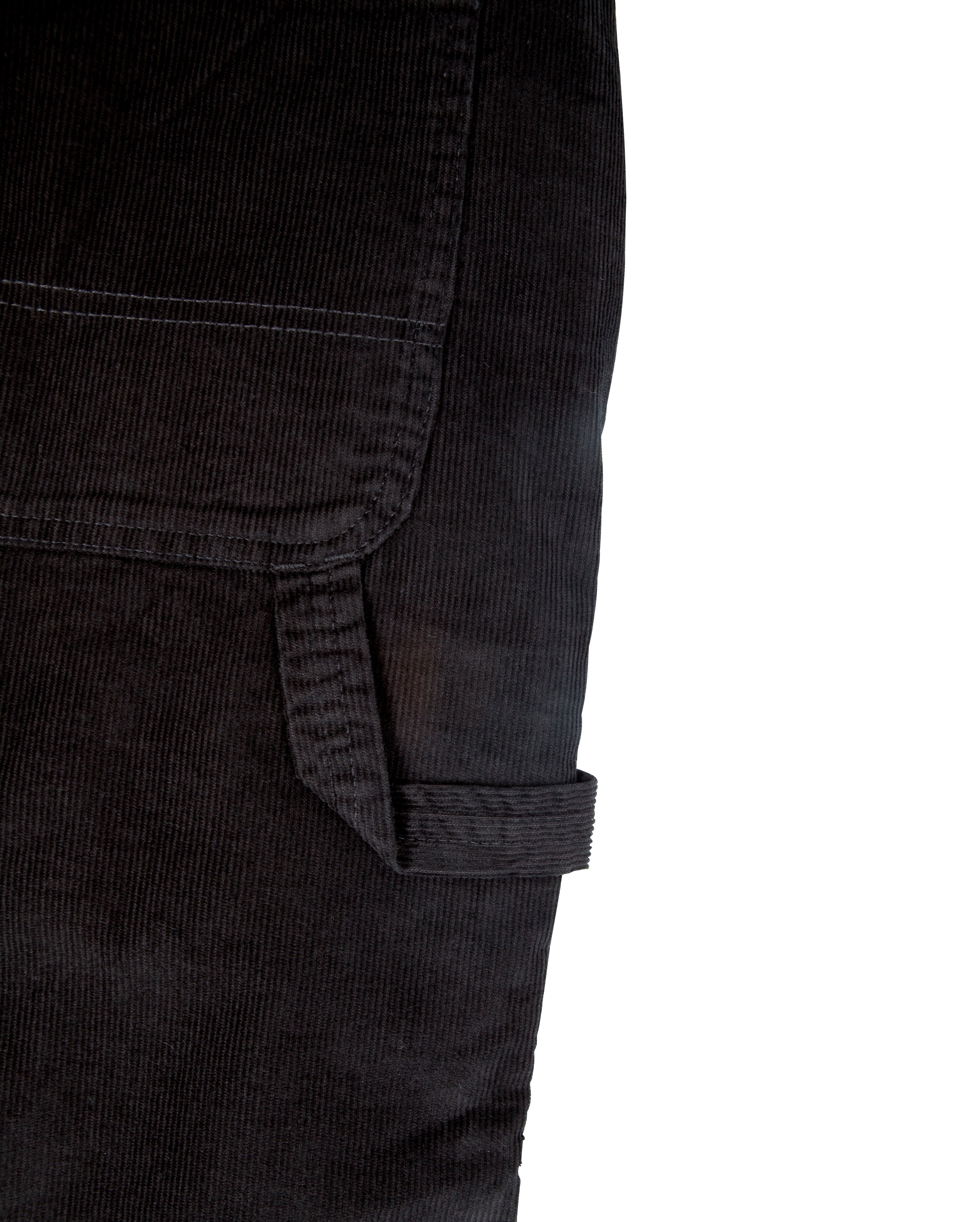 Corduroy Carpenter Pant Black - Starcowparis