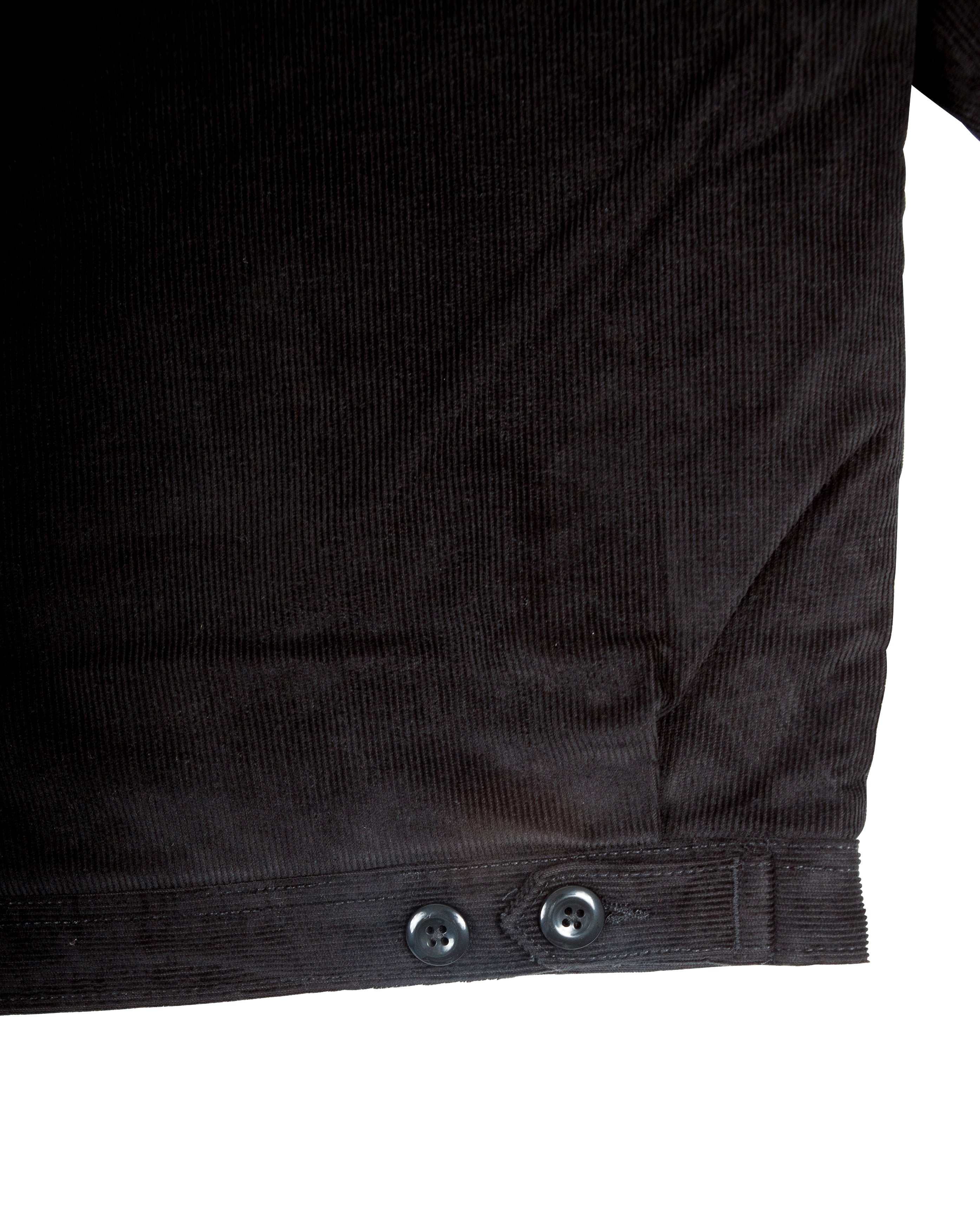 Corduroy Eisenhower Jacket Black - Starcowparis