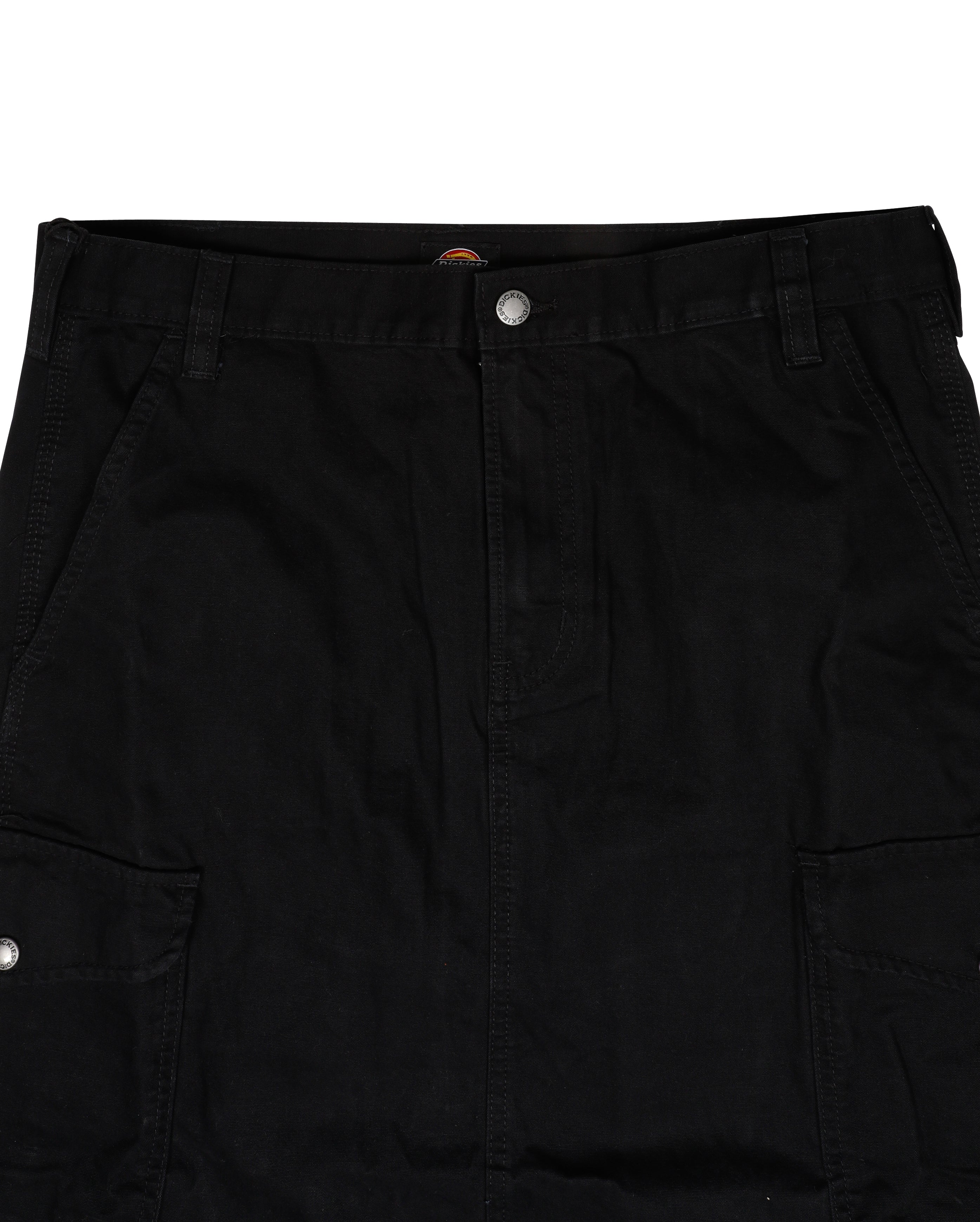 W Duck Canvas Cargo Skirt Black - Starcowparis