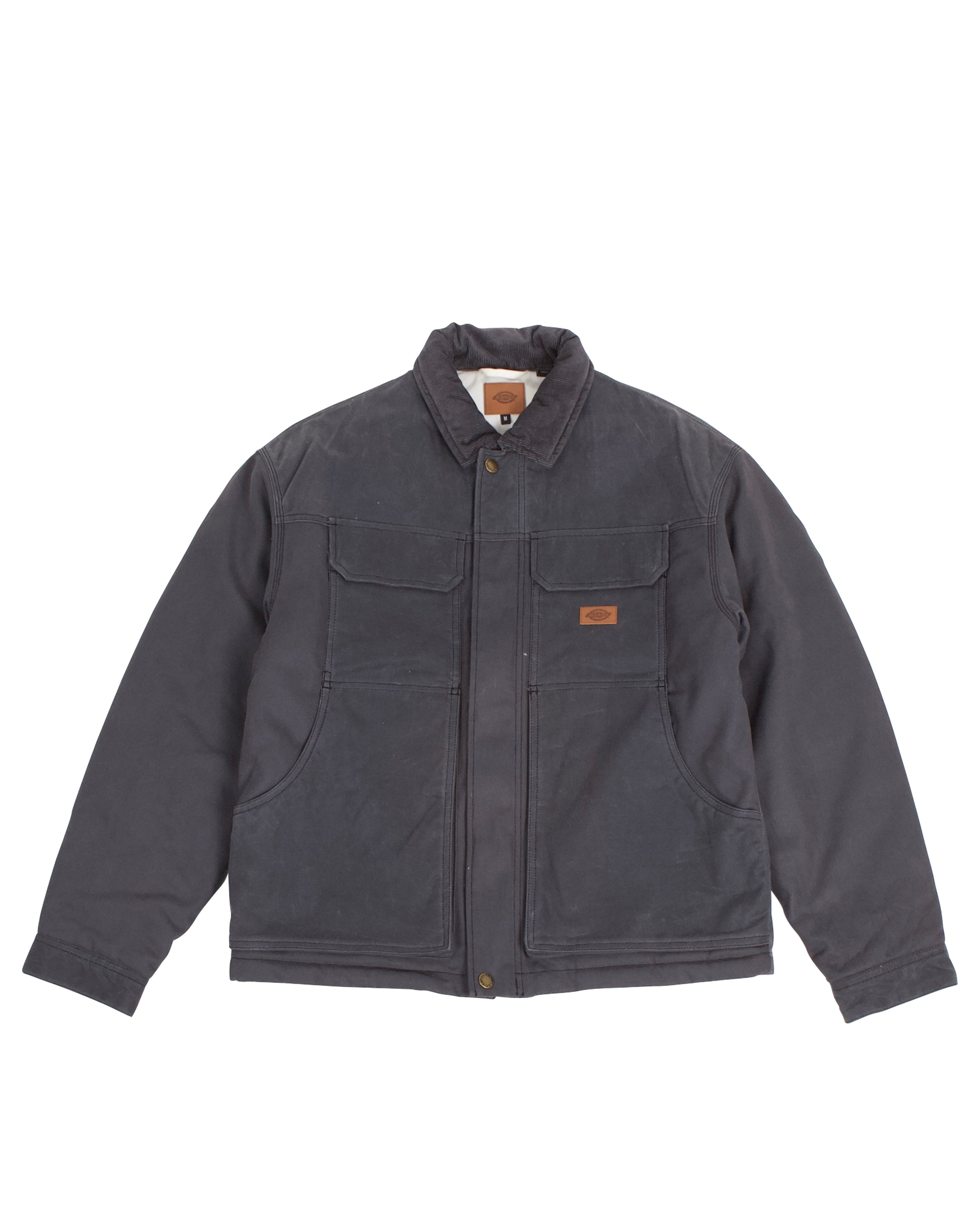 Lucas Waxed Pkt Jacket Charcoal Grey - Starcowparis