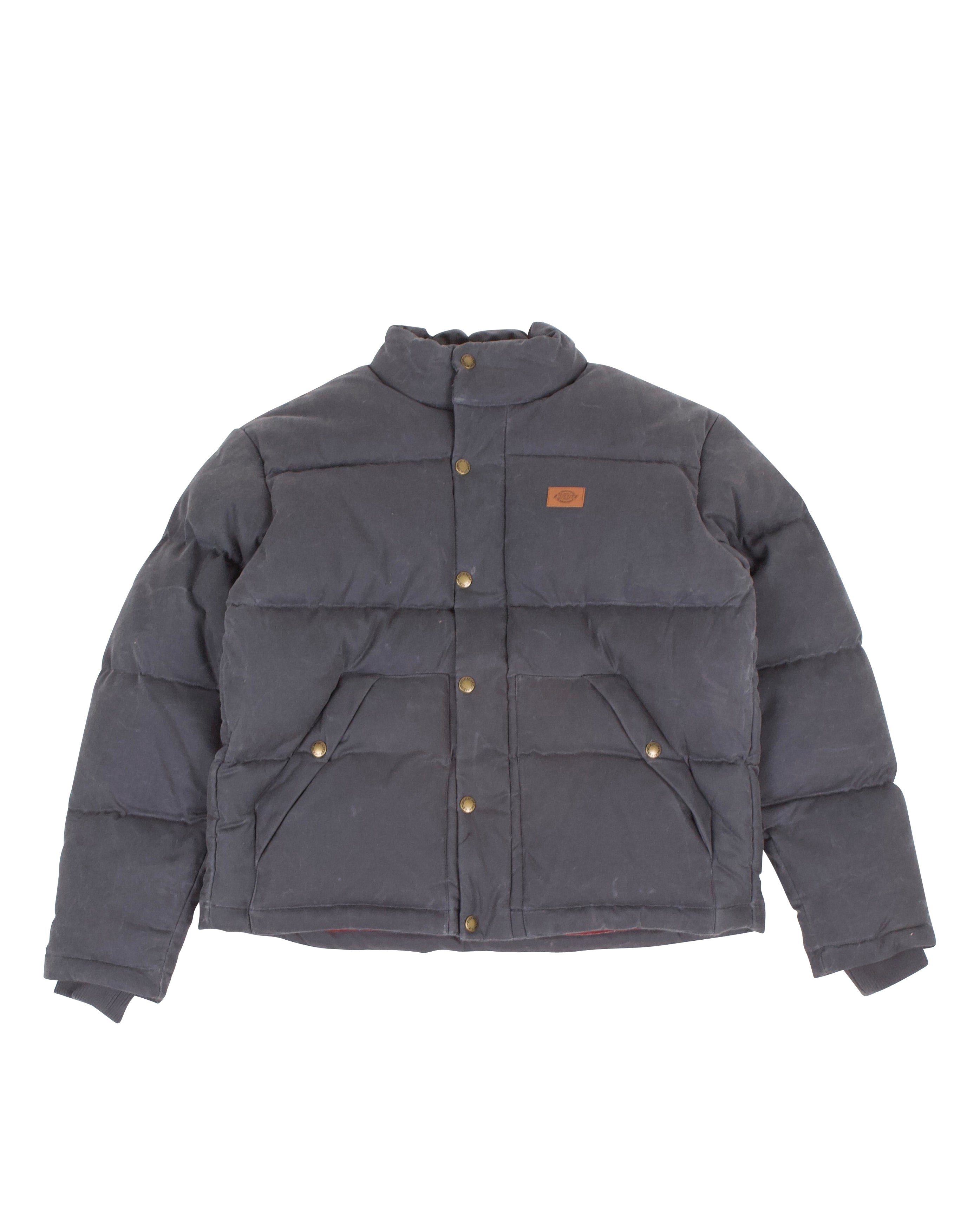 Lucas Waxed Puffer Jacket Charcoal Grey - Starcowparis