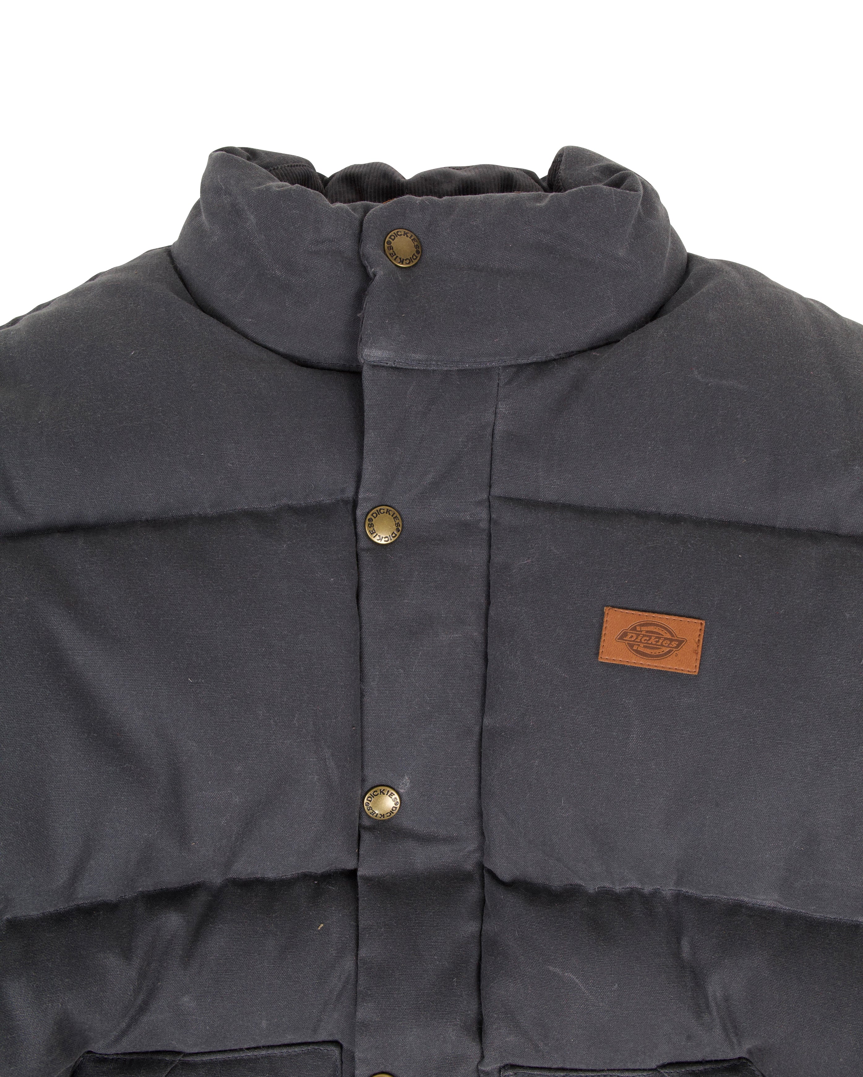Lucas Waxed Puffer Jacket Charcoal Grey - Starcowparis