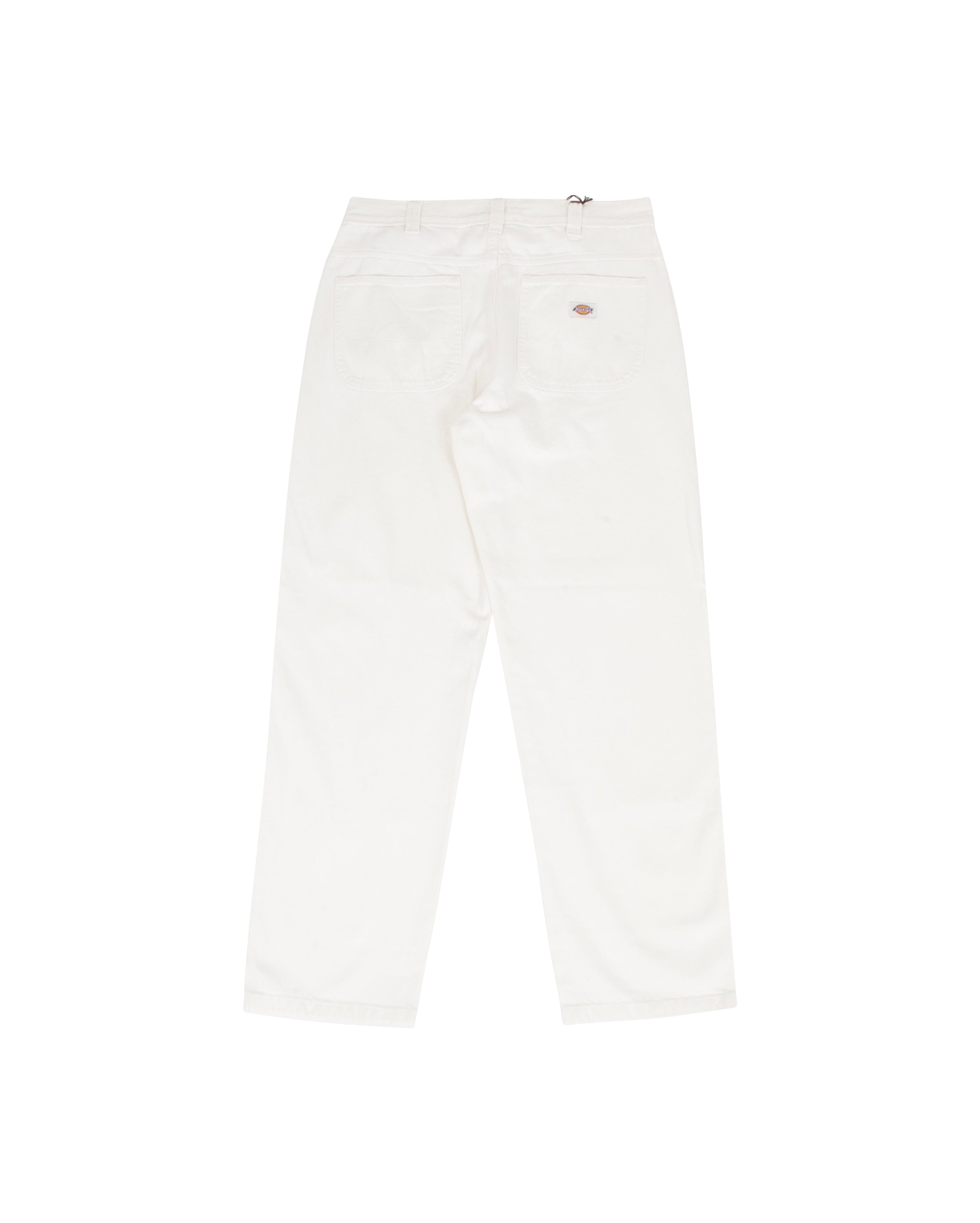 Utility Front Denim Pant White - Starcowparis
