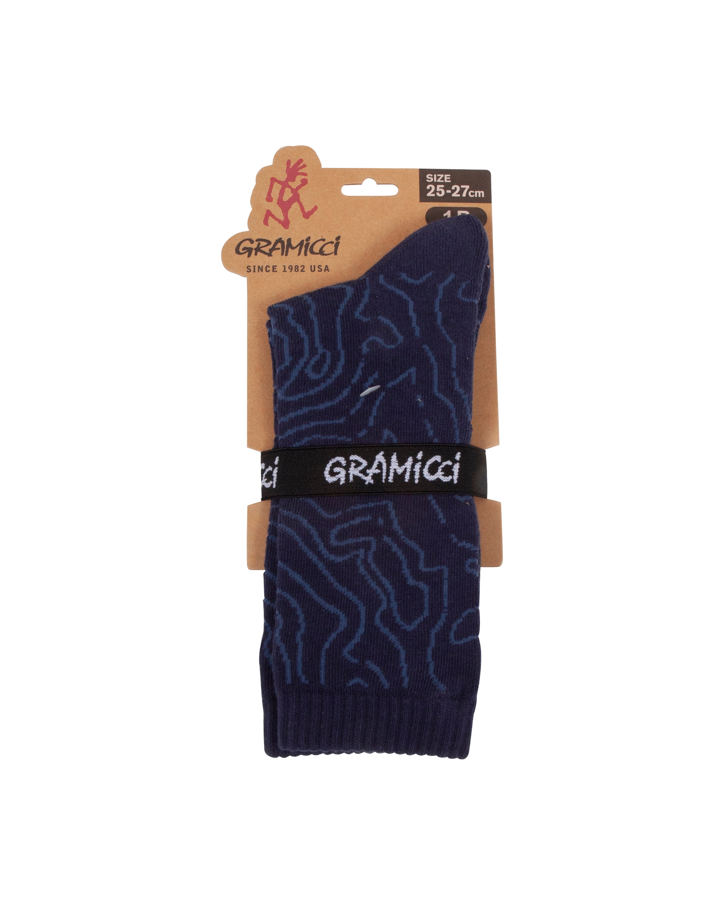 Contour Line Socks Navy - Starcowparis - 1