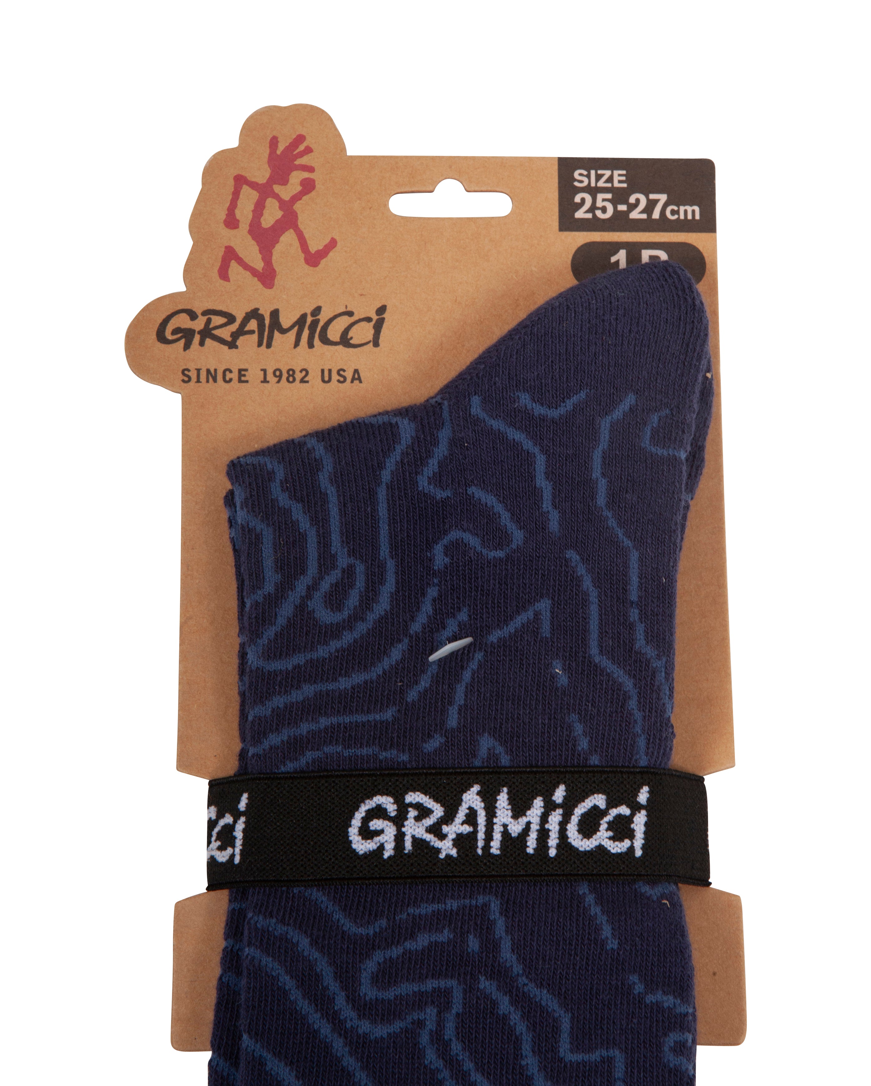 Contour Line Socks Navy - Starcowparis - 2
