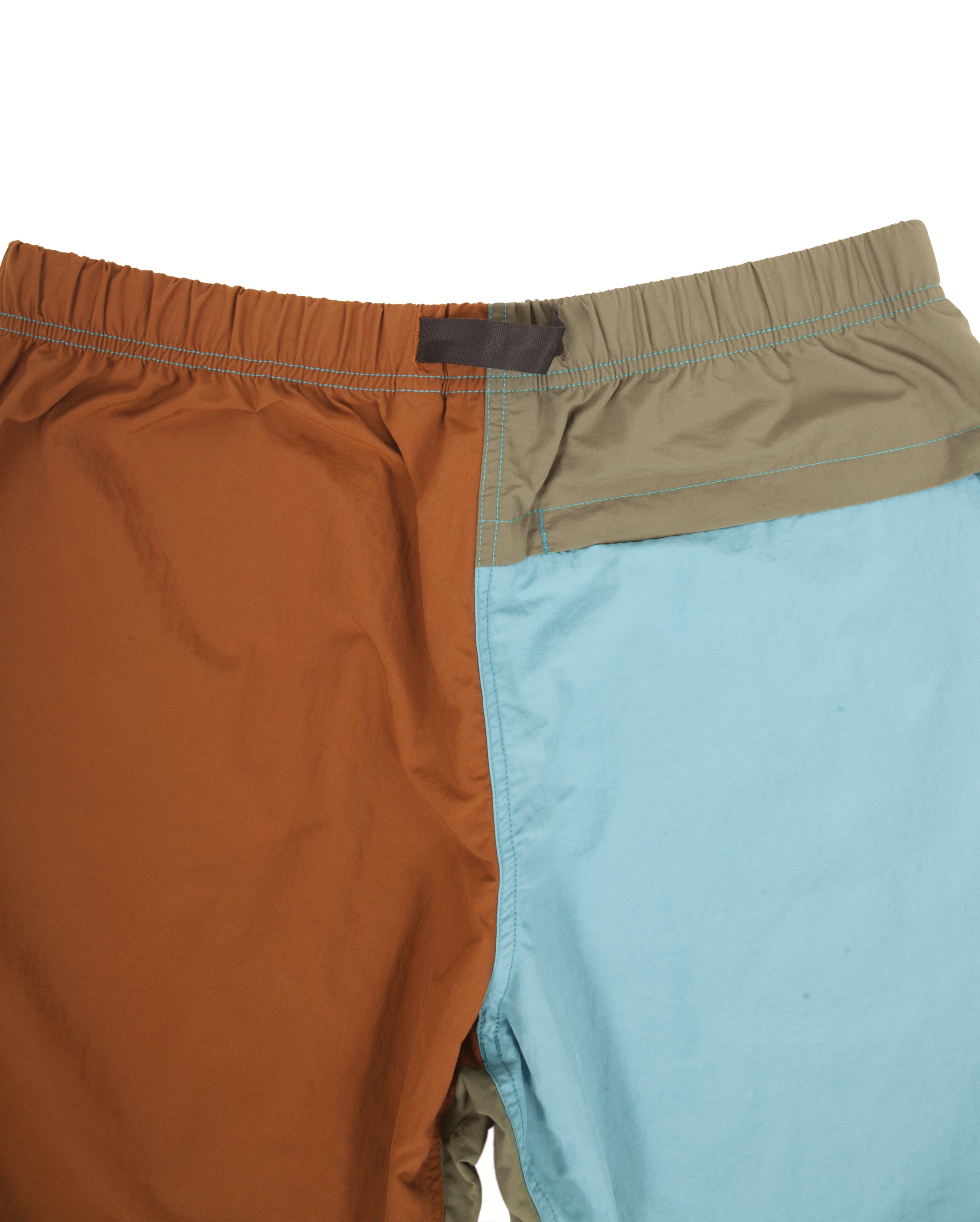 Shell Packable Shorts Aqua X Mocha OUTLET - Starcowparis