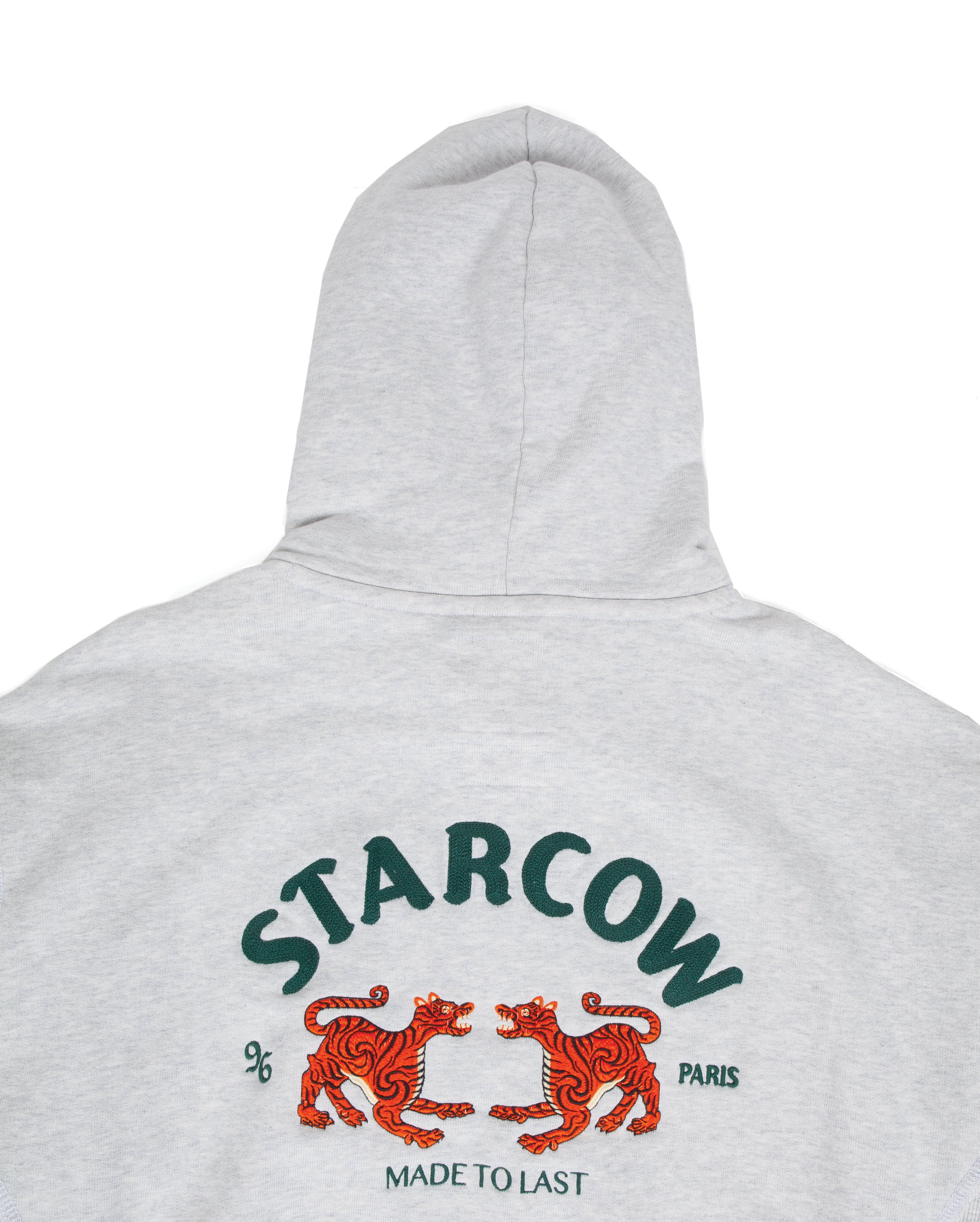 X Starcow Tiger Hoodie Grey