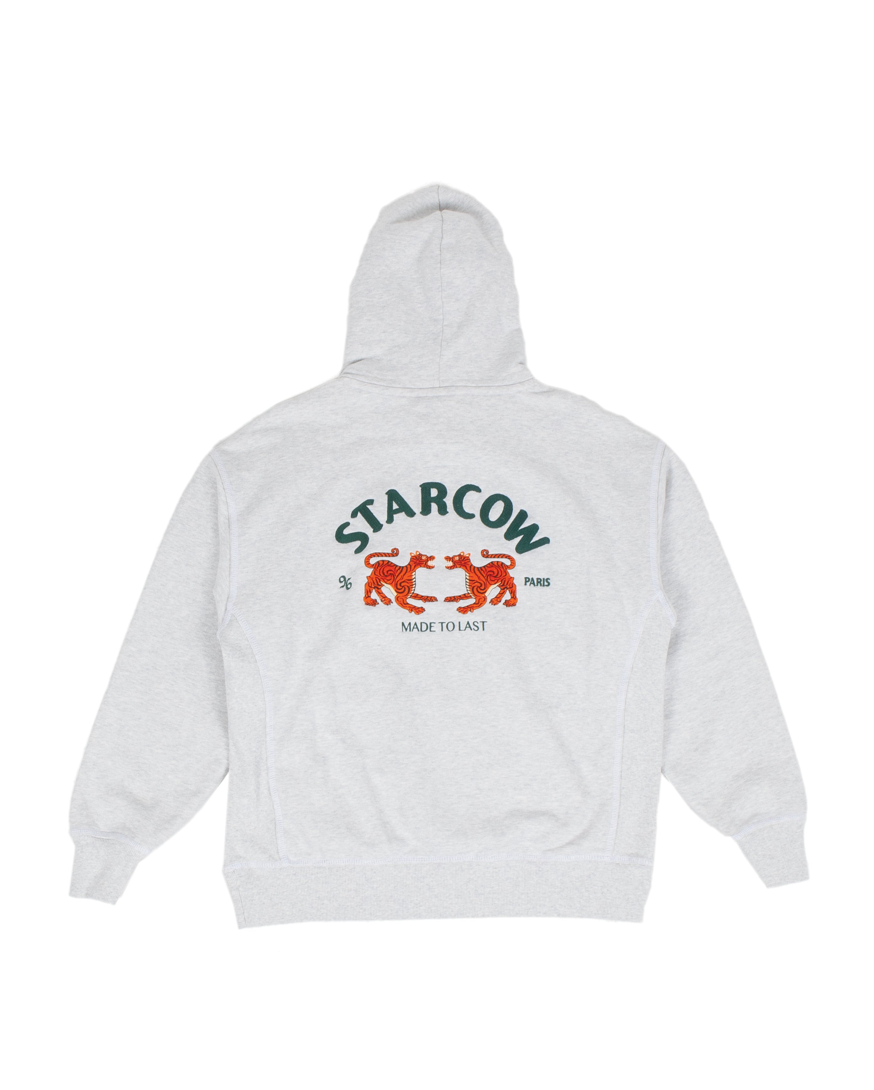 X Starcow Tiger Hoodie Grey