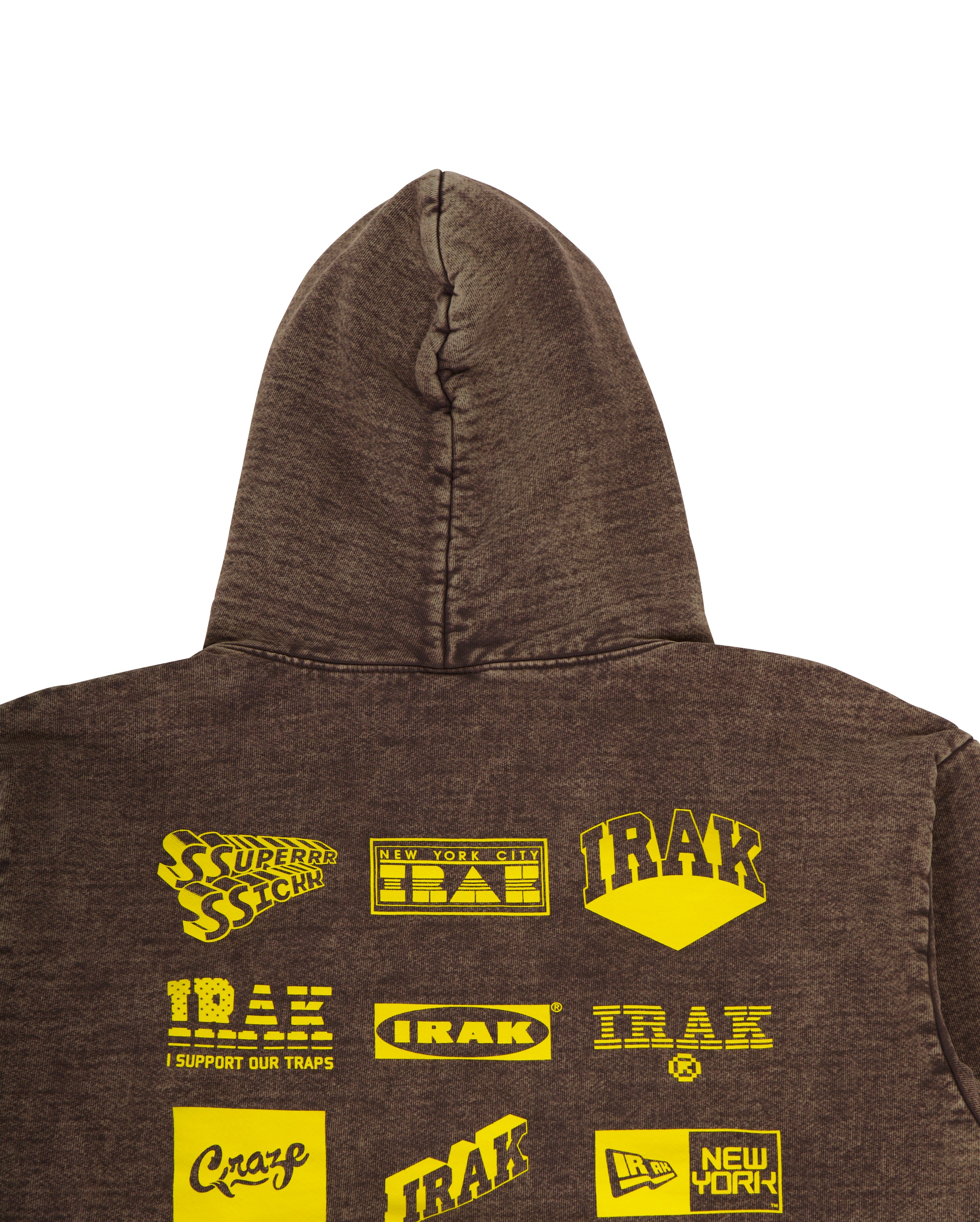 Logos Hoody Cocoa Mineral Wash - Starcowparis