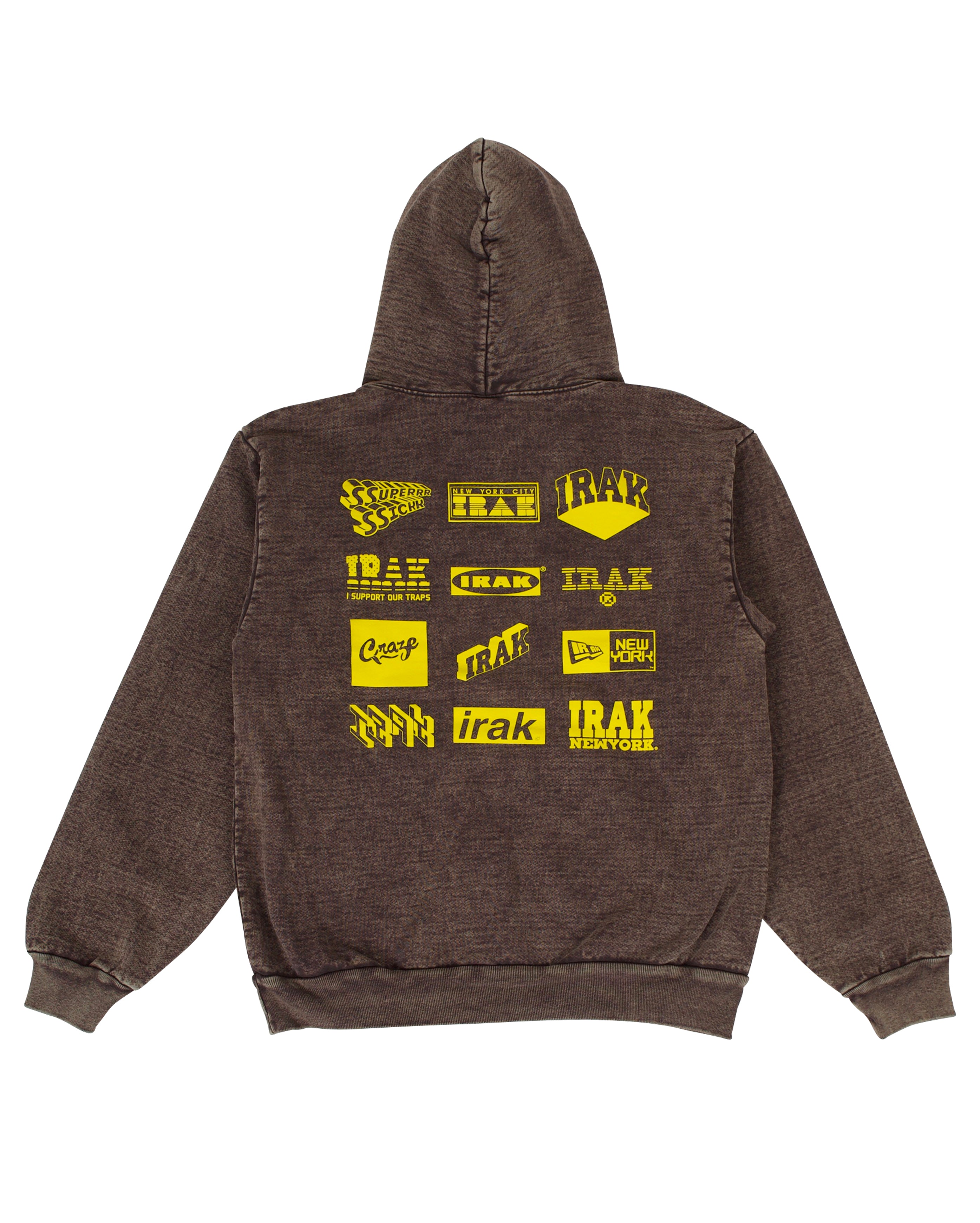 Logos Hoody Cocoa Mineral Wash - Starcowparis
