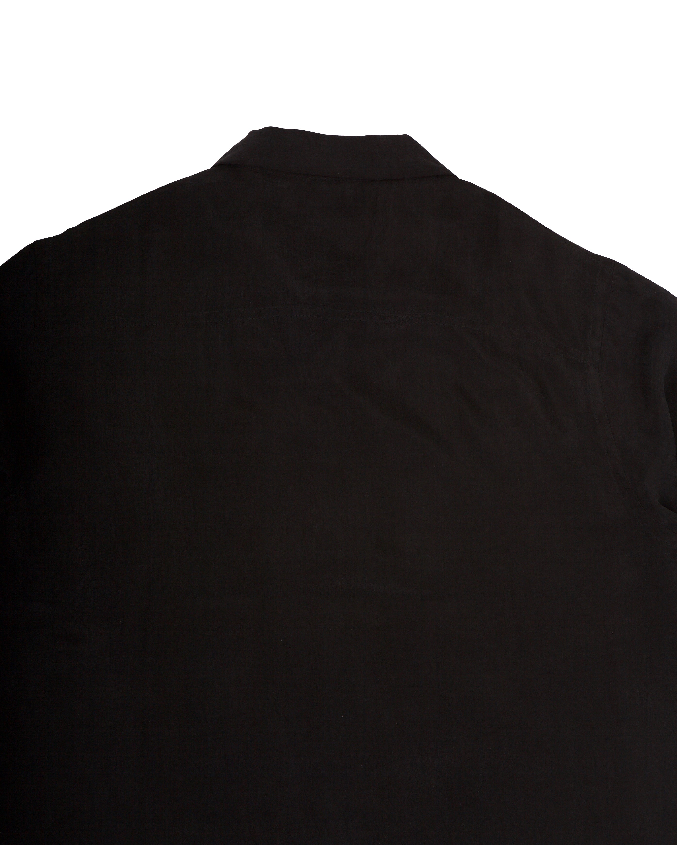Take Tora Summer Shirt Japanese Cupro Twill Black - Starcowparis