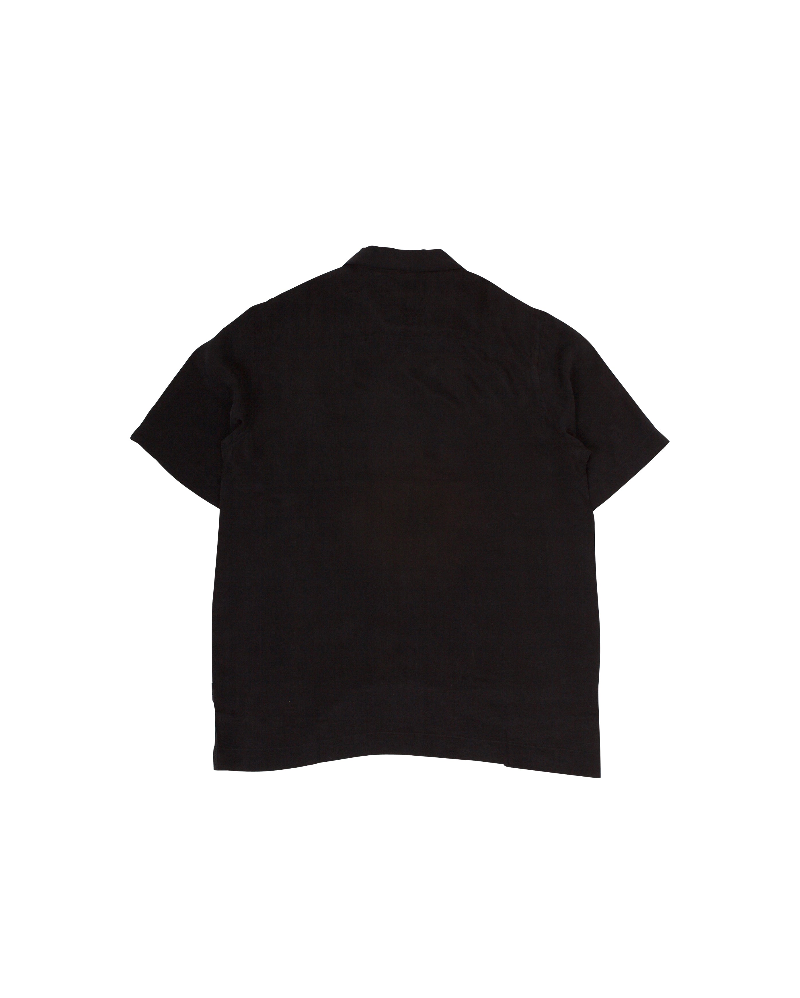 Take Tora Summer Shirt Japanese Cupro Twill Black - Starcowparis