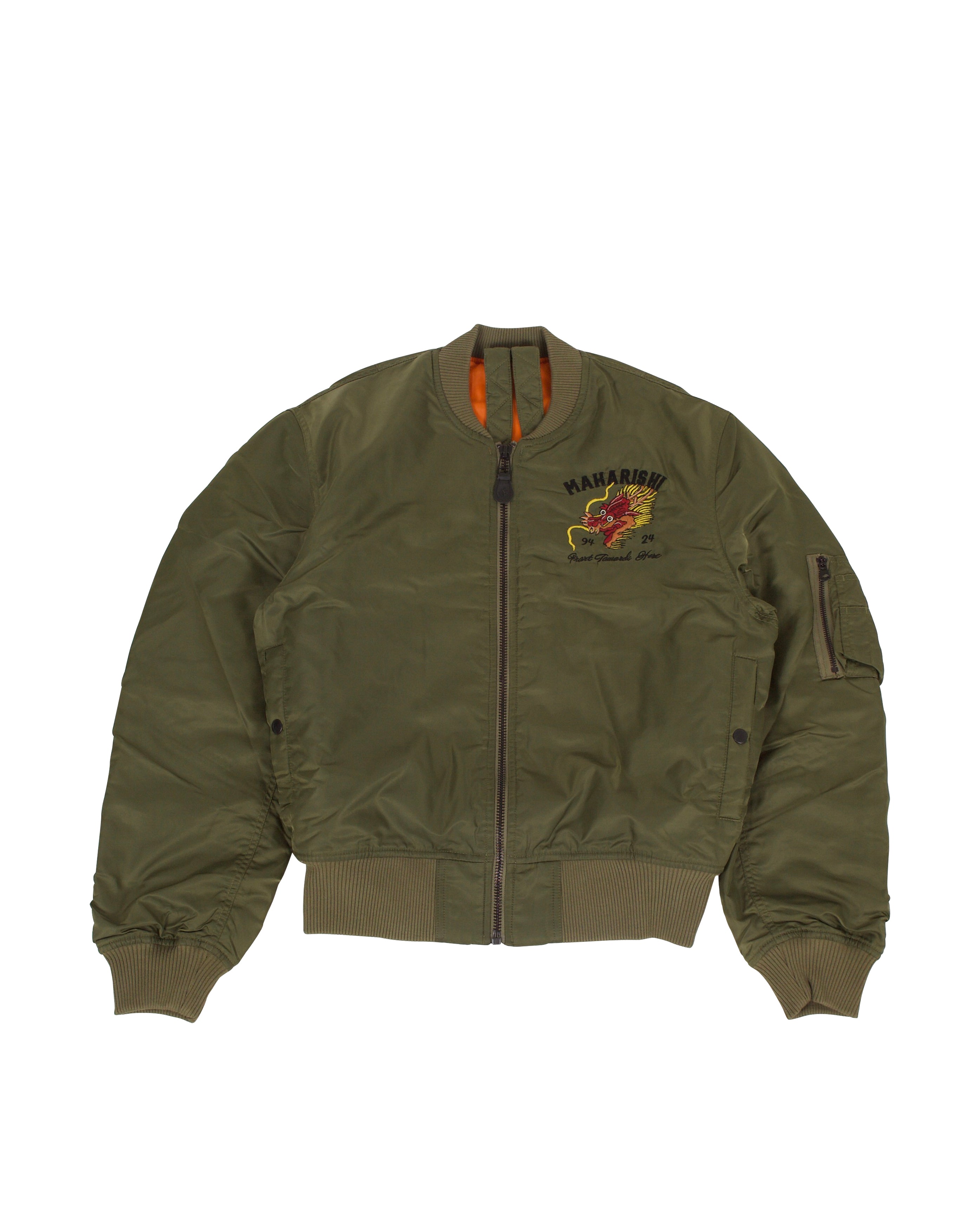 Tour Dragon Map MA1 Jacket Olive - Starcowparis - Starcowparis - 1