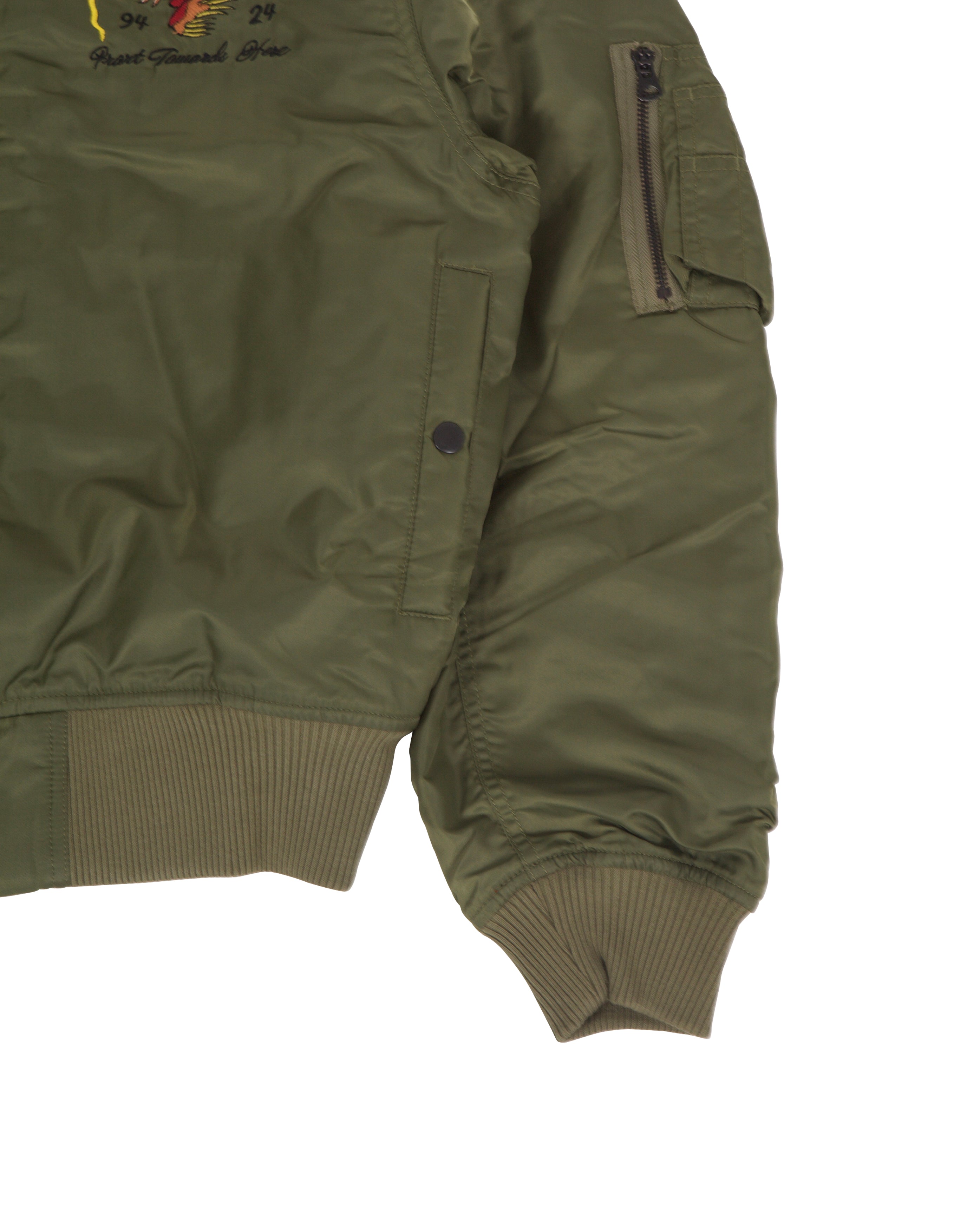 Tour Dragon Map MA1 Jacket Olive - Starcowparis