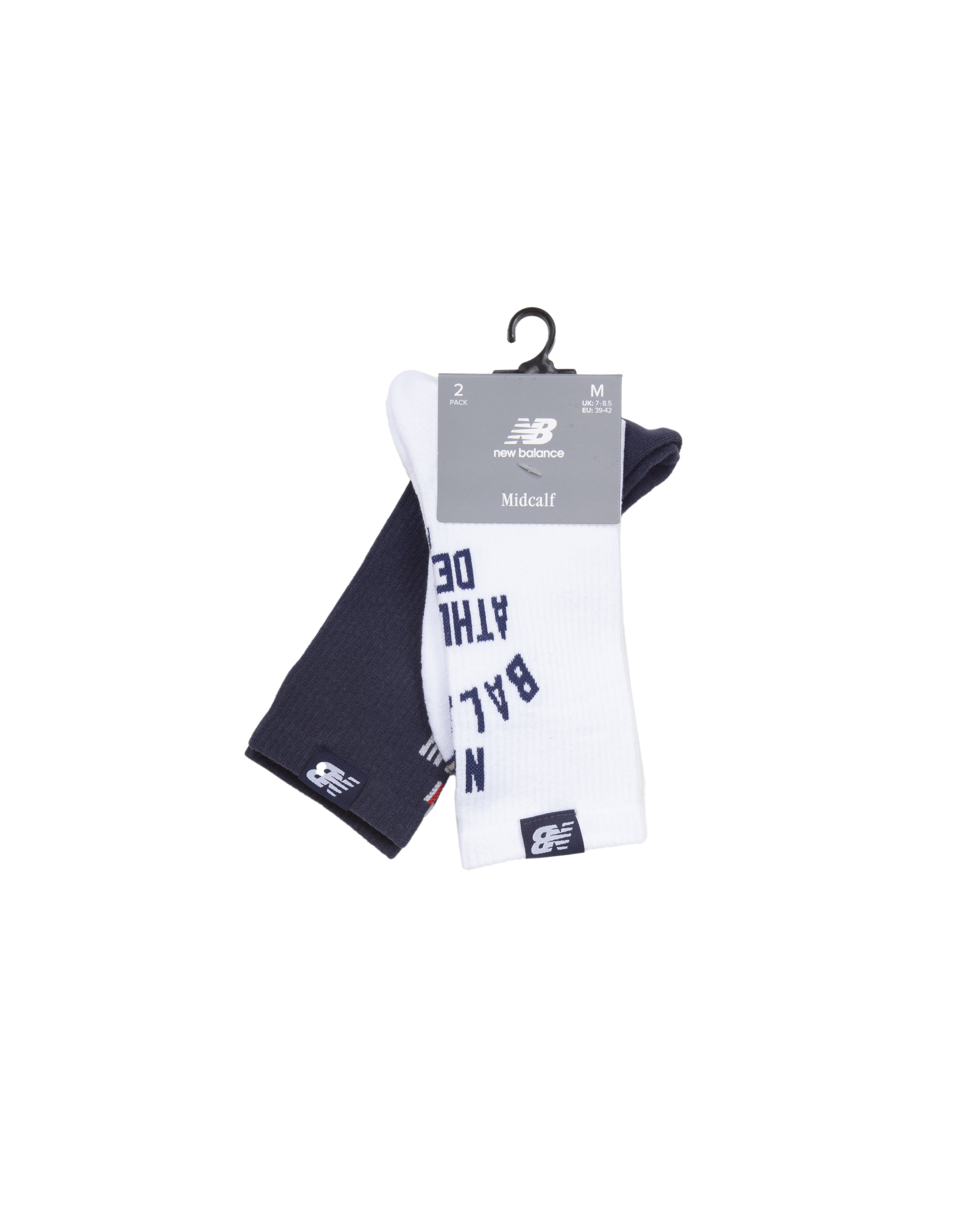 Waffle Lifestyle Midcalf Socks White Navy AS1 - Starcowparis - 1