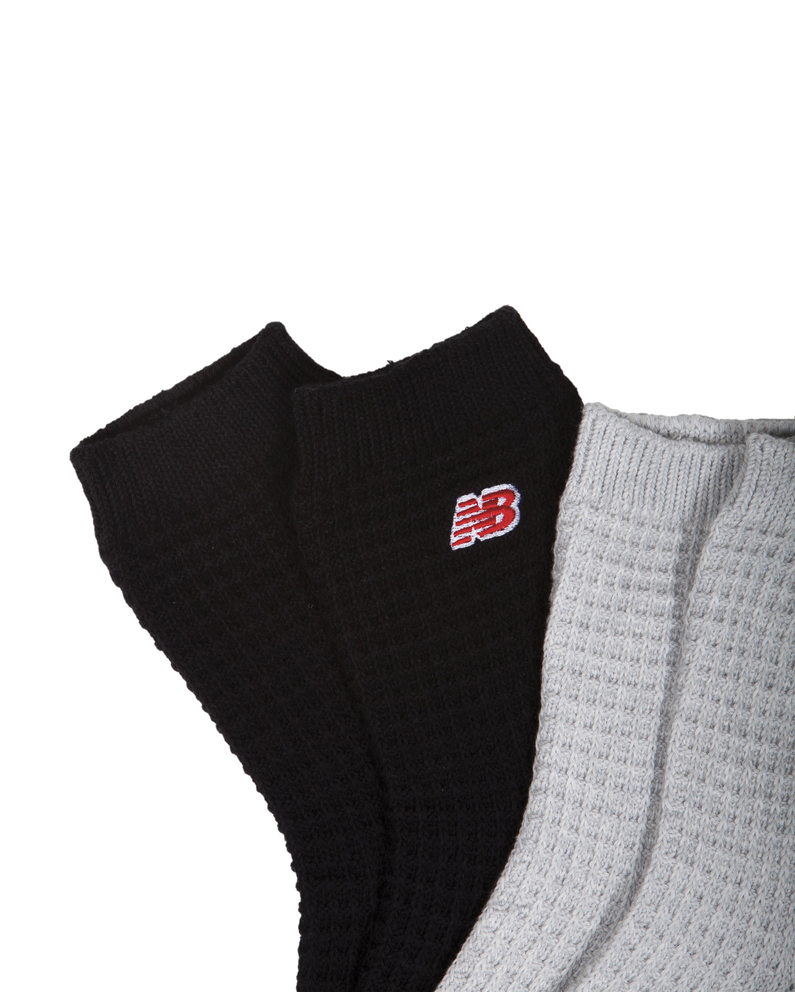 Waffle Ankle Socks Grey Black AS1 - Starcowparis - 3