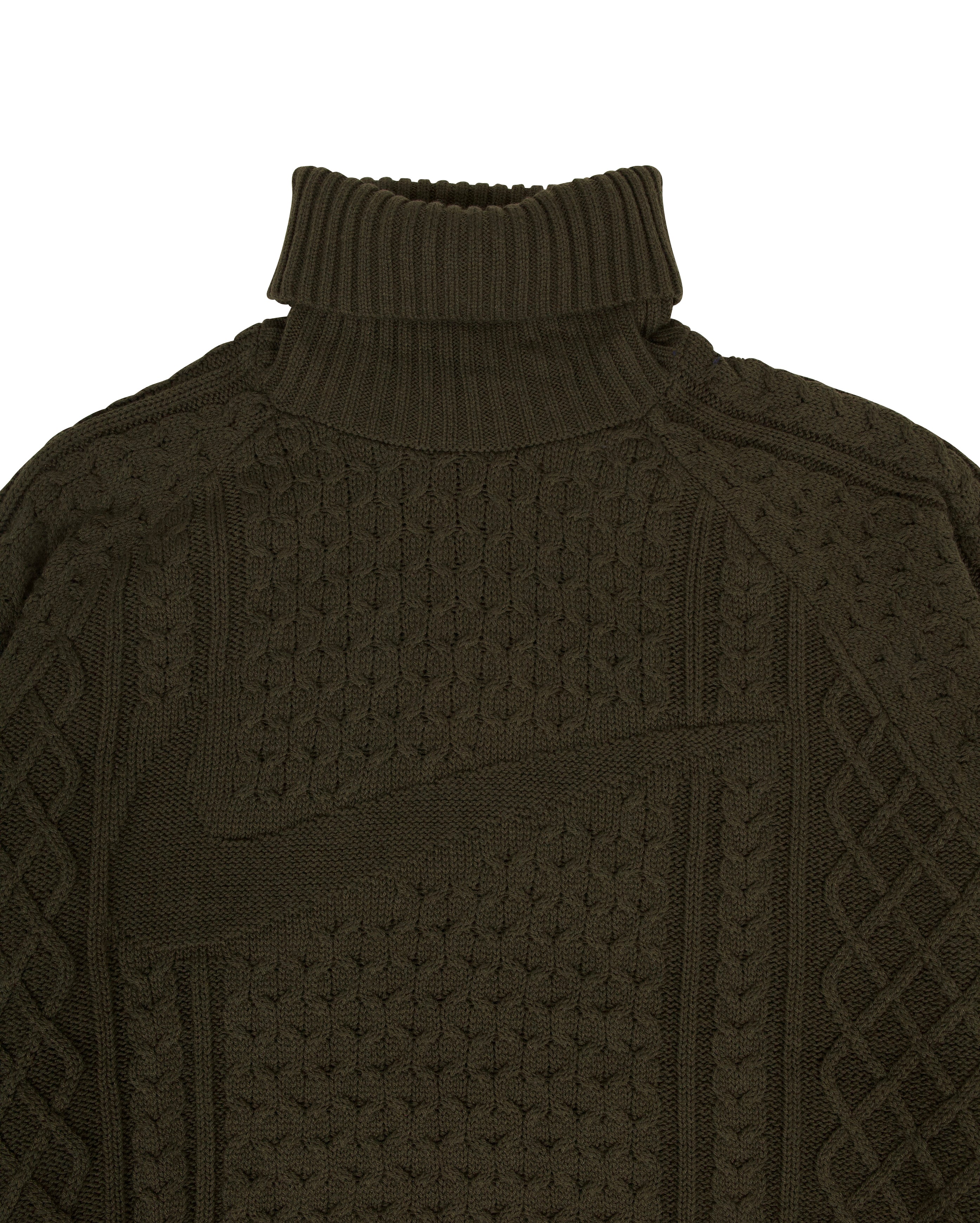 Life Cable Knit Turtleneck Dark Obsidian - Starcowparis