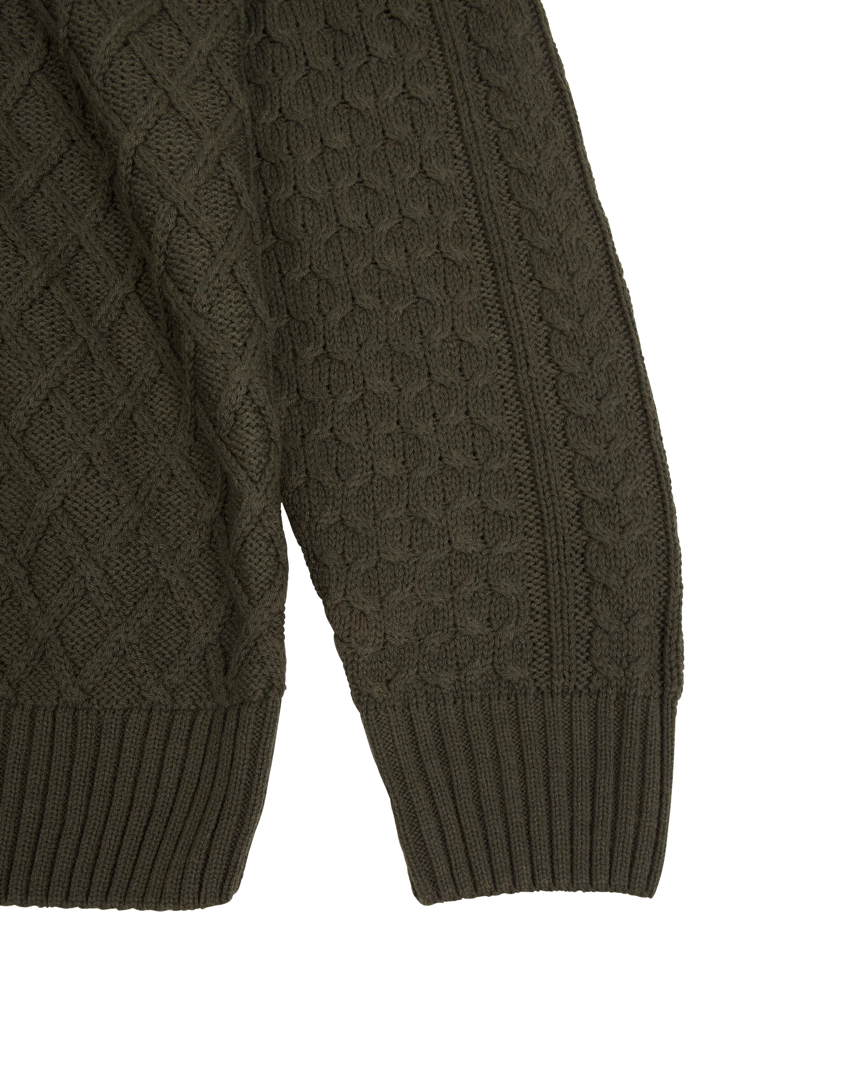 Life Cable Knit Turtleneck Dark Obsidian - Starcowparis