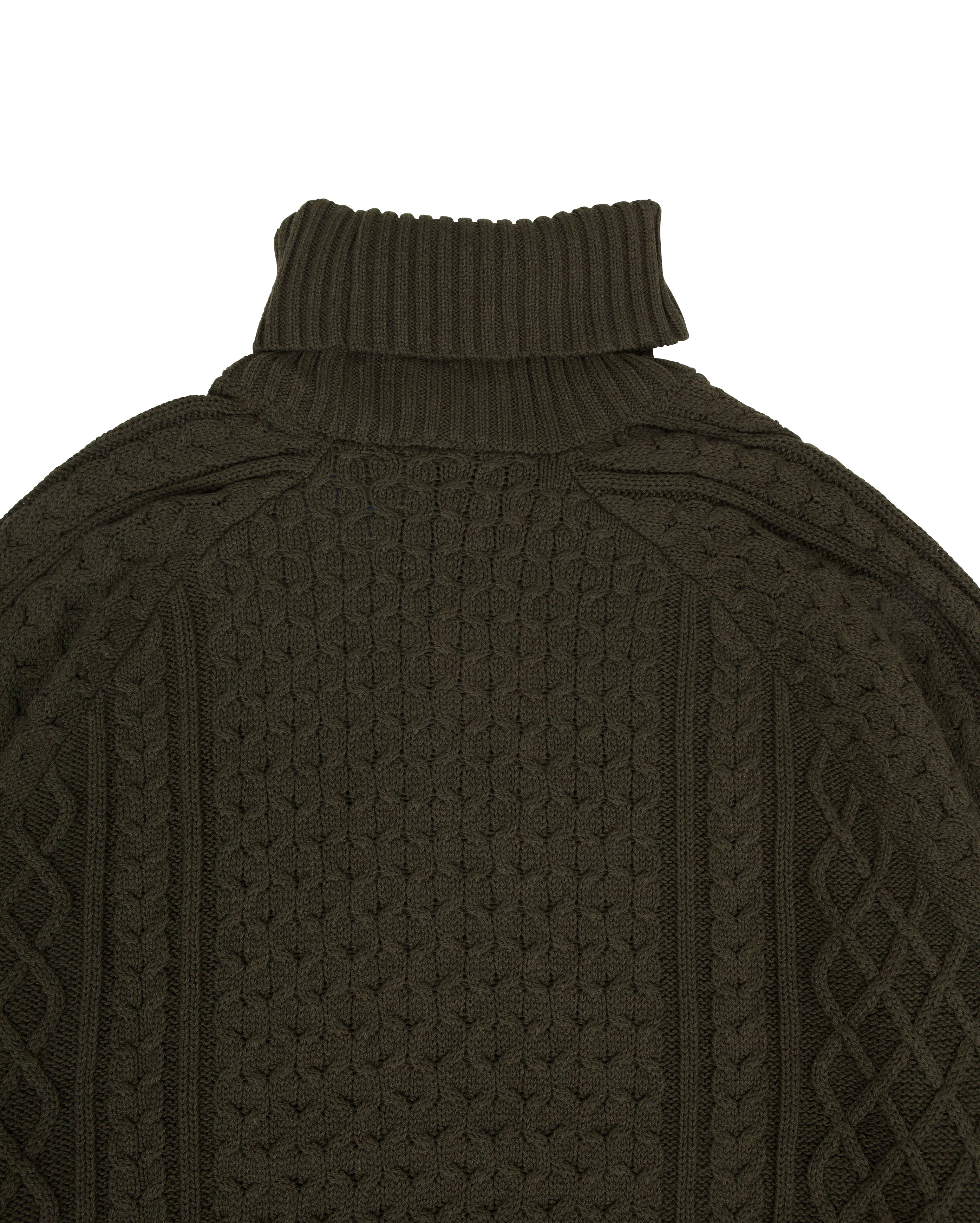 Life Cable Knit Turtleneck Dark Obsidian - Starcowparis