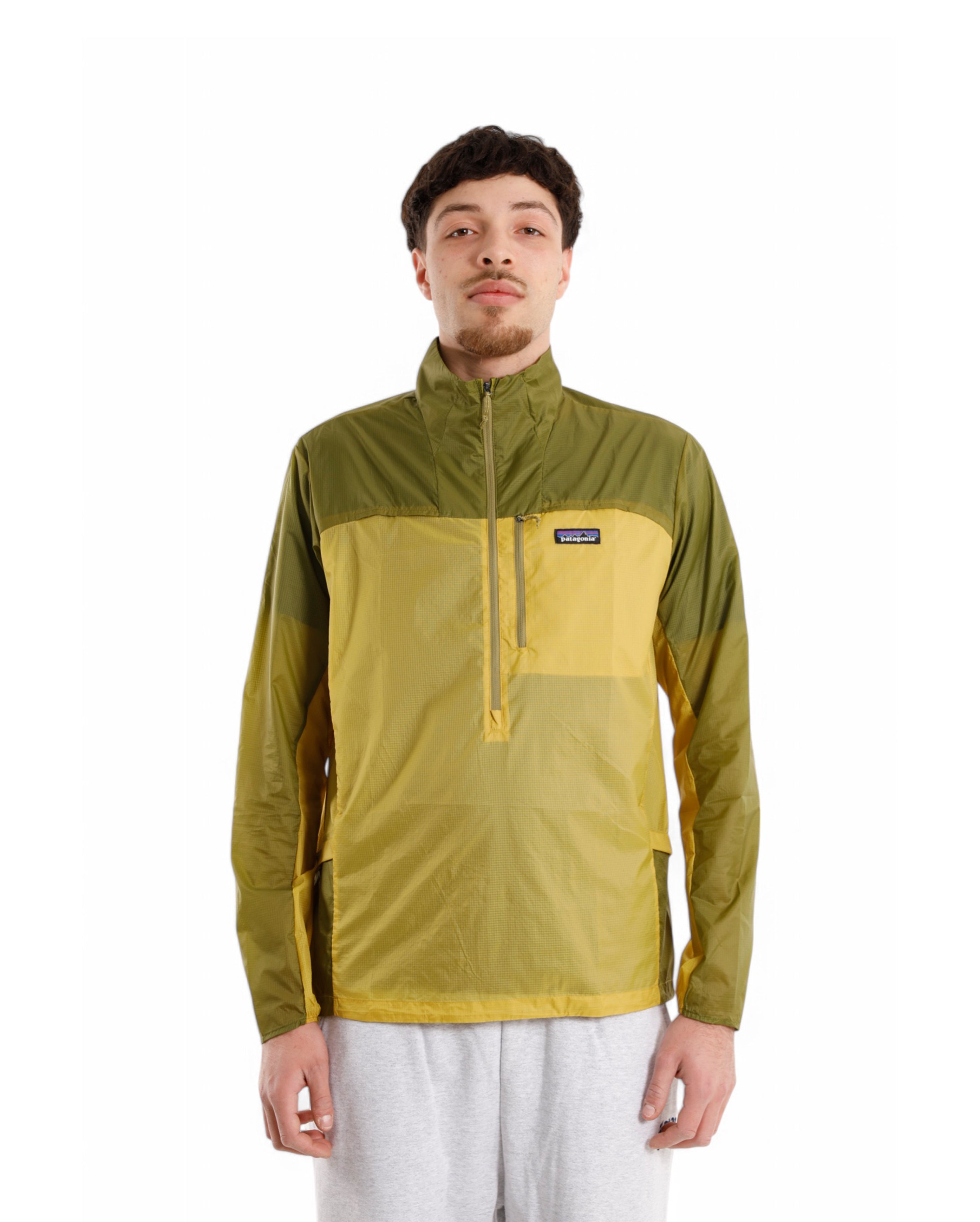 Patagonia-Houdini stash 1/2 ZIP Pullover Bundle Green-Starcowparis