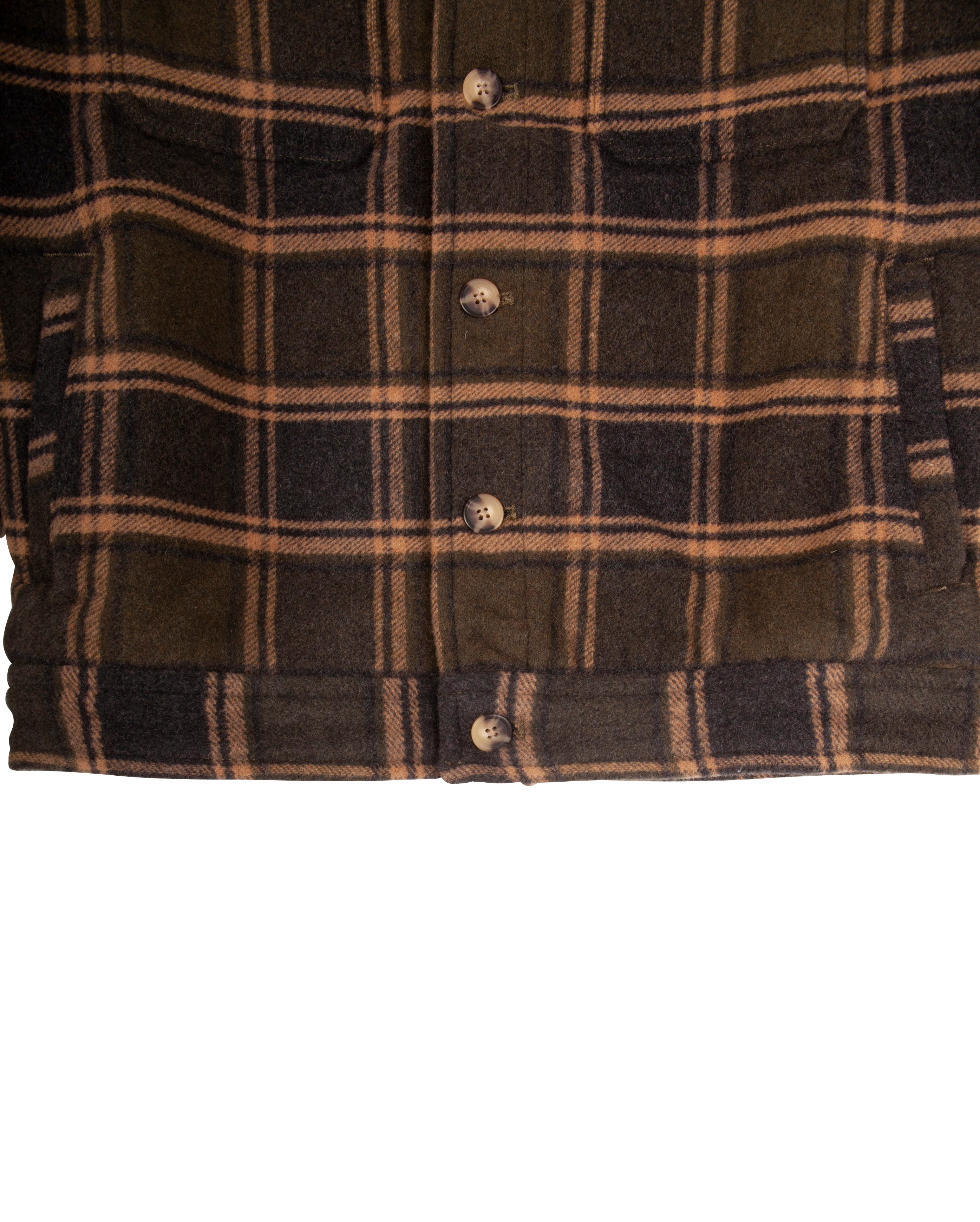 Melton Wool Trucker Jacket Brown - Starcowparis
