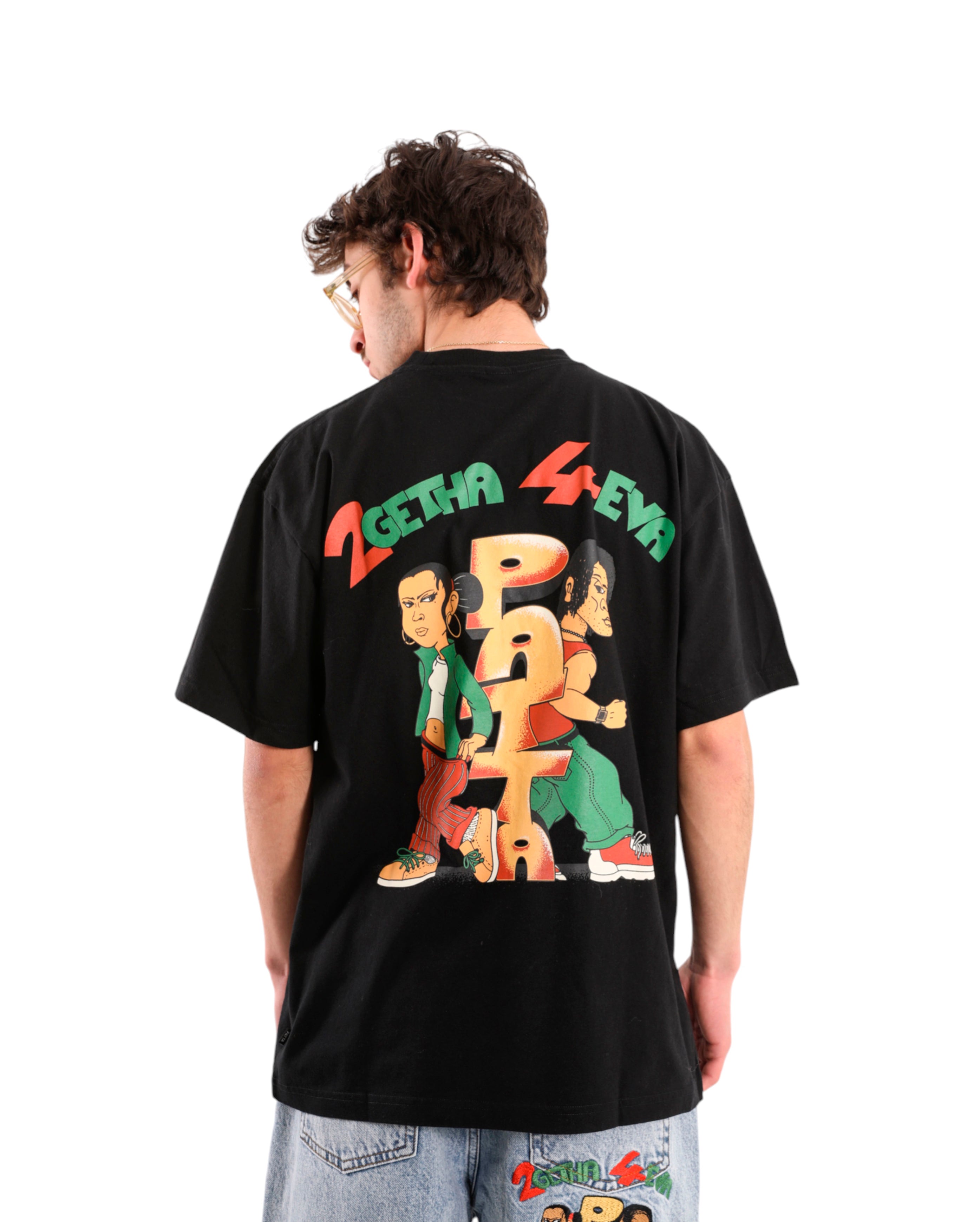 Patta-2Getha4eva T-Shirt Black-Starcowparis