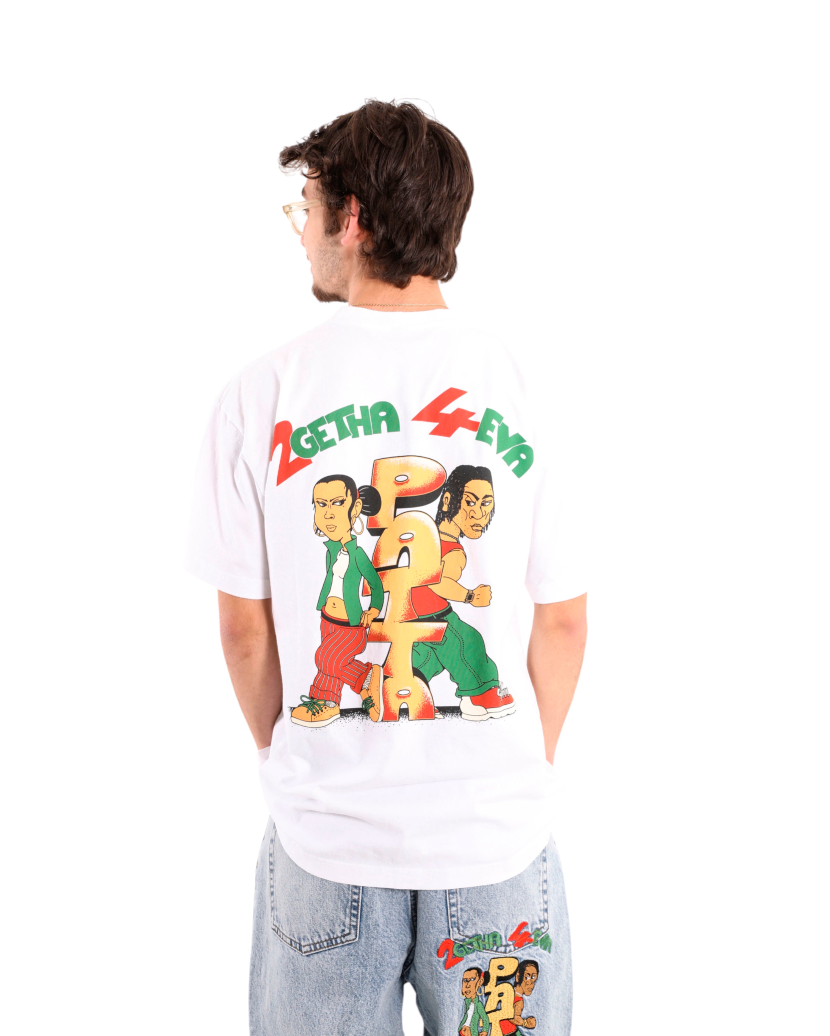 Patta-2Getha4eva T-Shirt White-Starcowparis