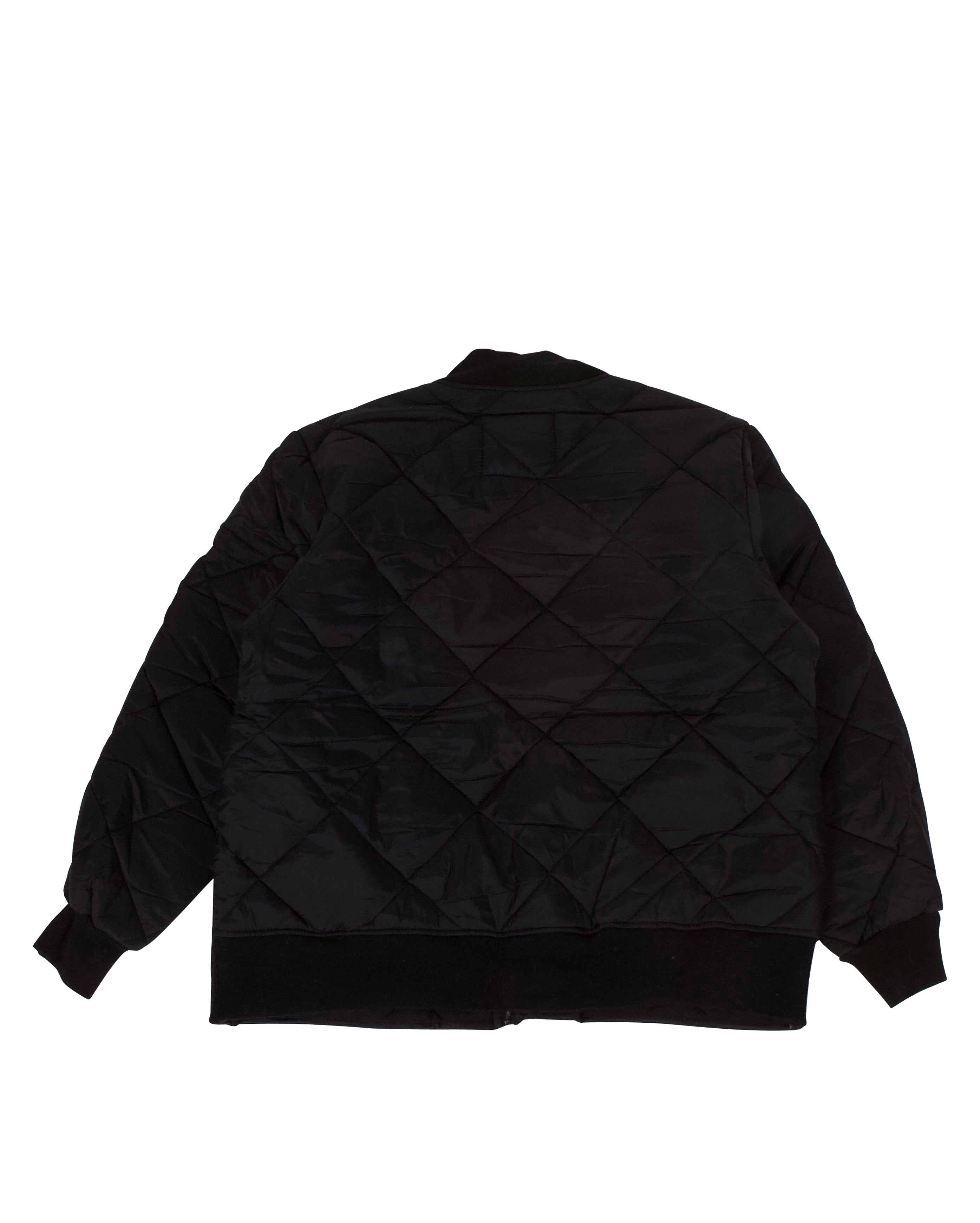 Diamond Quilted Flight Jacket Black - Starcowparis
