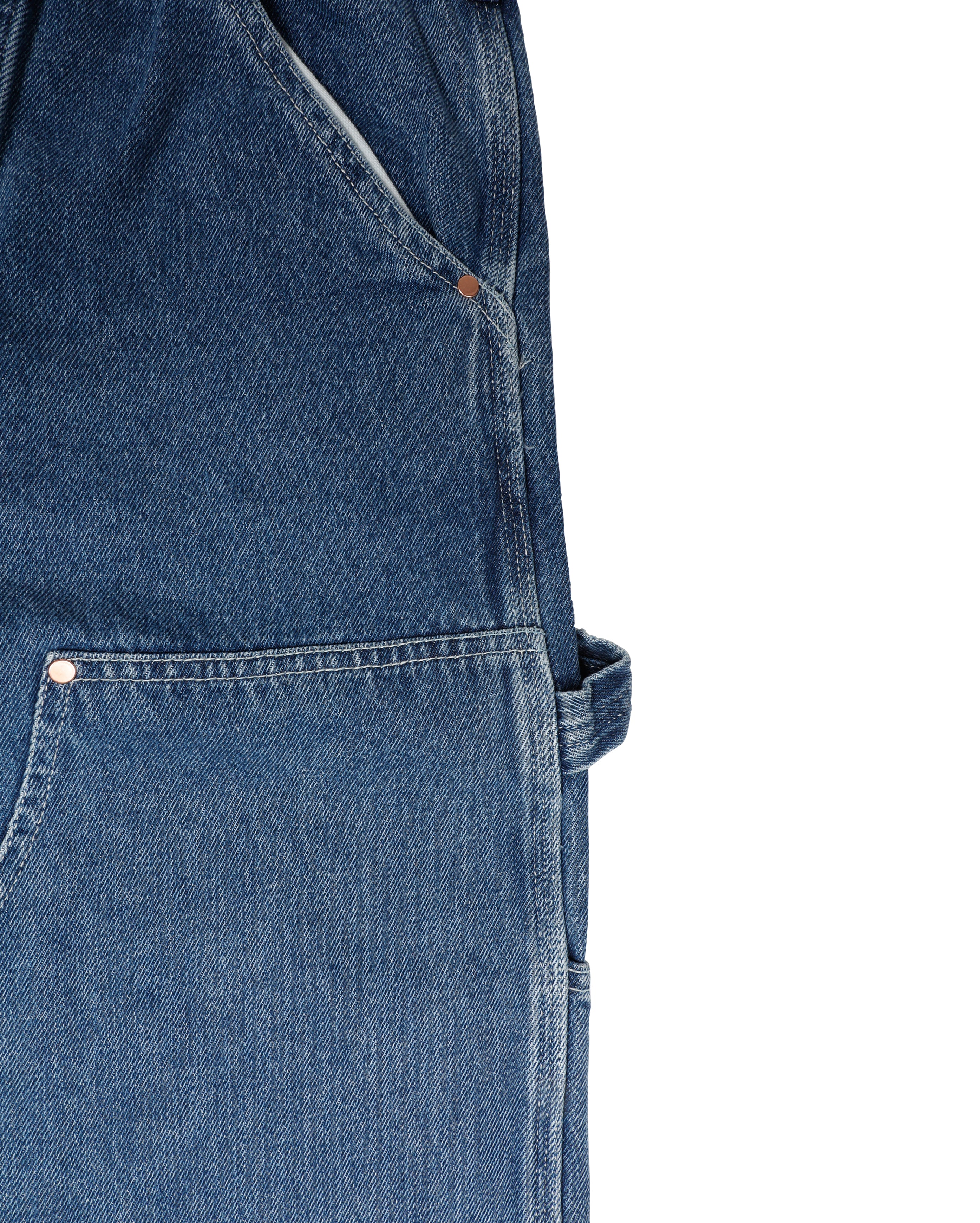 Double Knee Pants Heavy Stone Wash Denim - Starcowparis