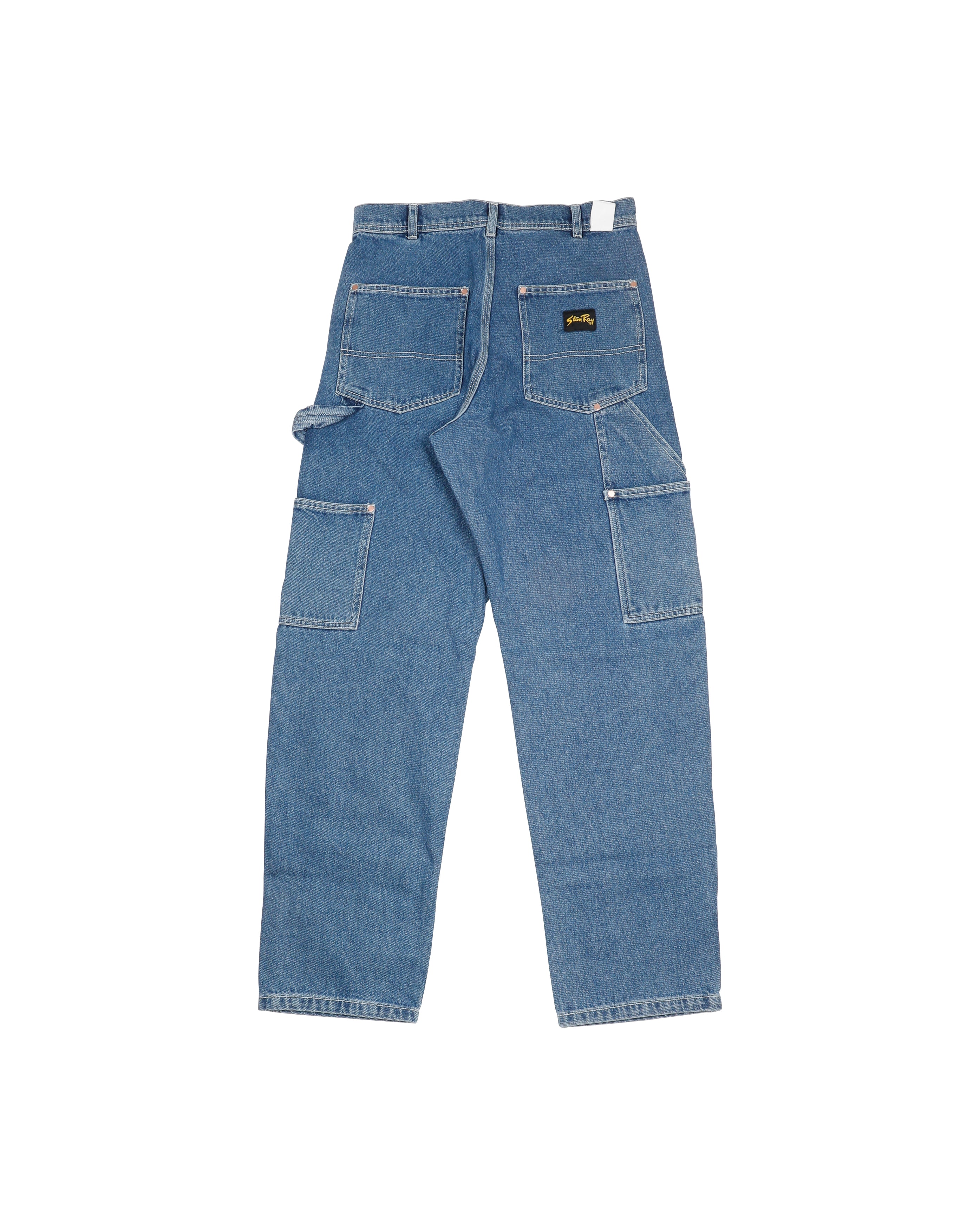 Double Knee Pants Heavy Stone Wash Denim - Starcowparis