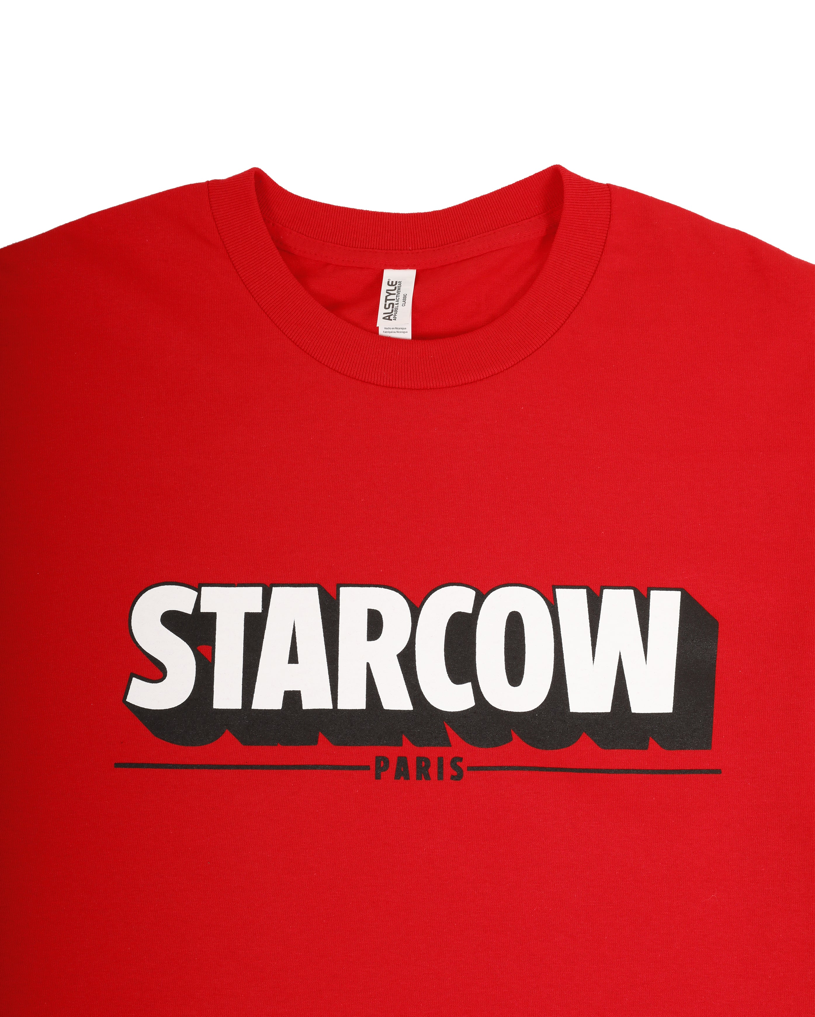 Bold 3D Tee Blanc Rouge - Starcowparis - 3