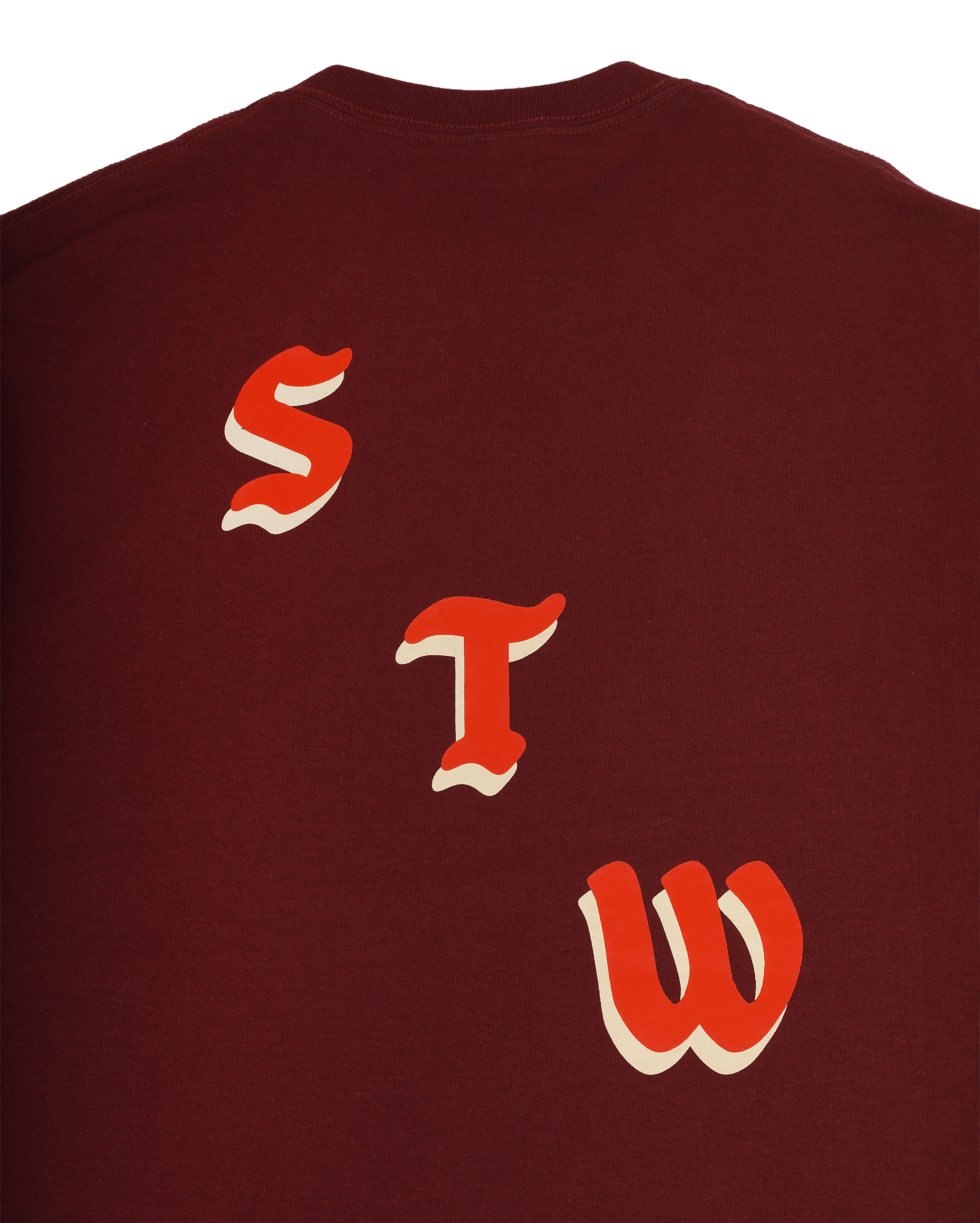 Logo S Rouge Tee Bordeau
