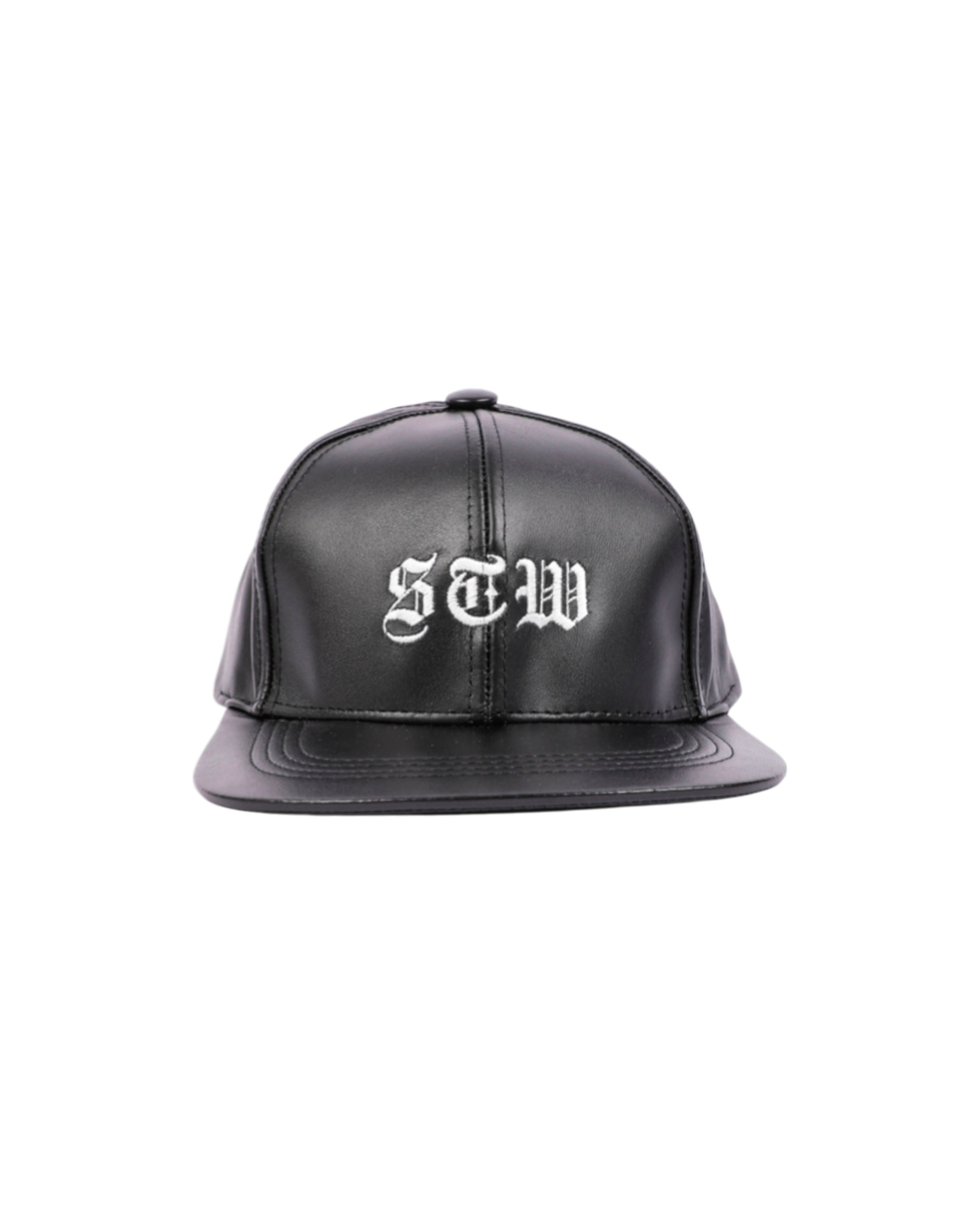 starcow-Snapback STW Leather Black-Starcowparis